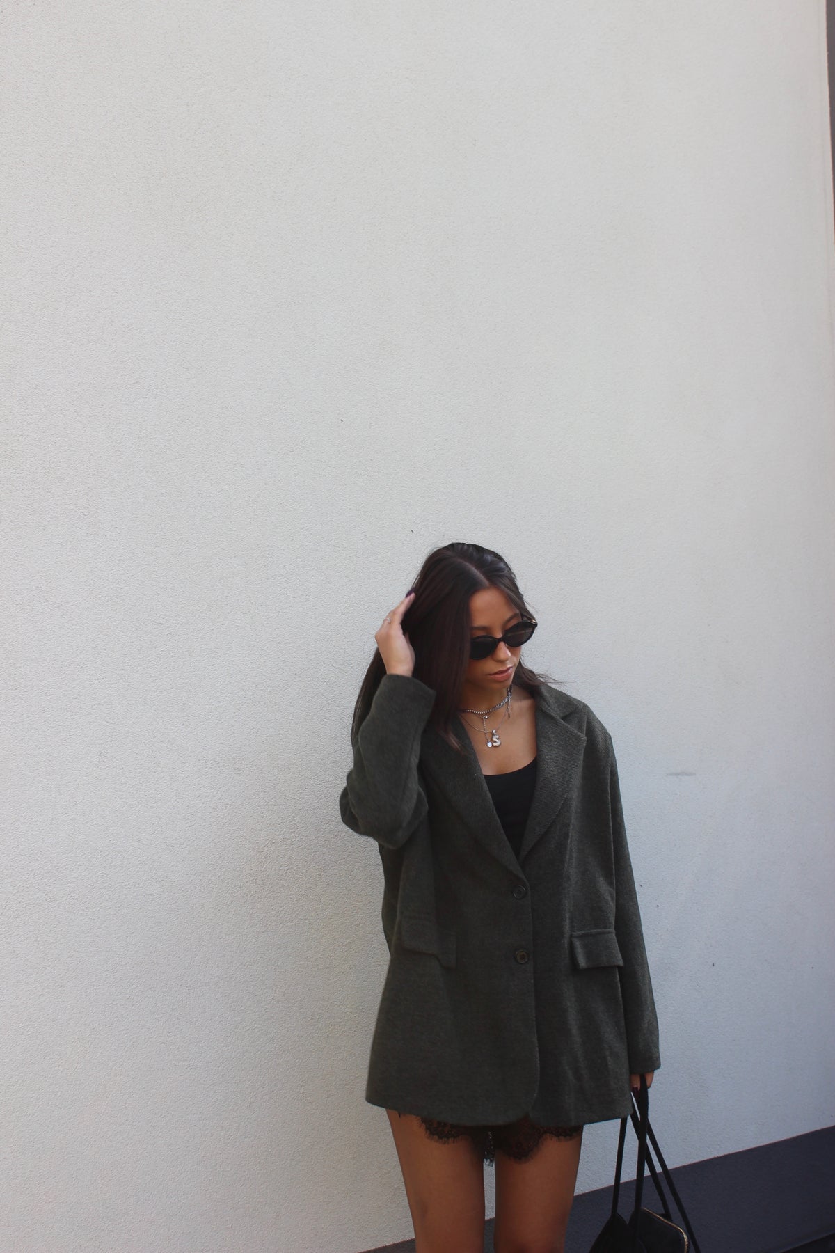 Blazer over olive