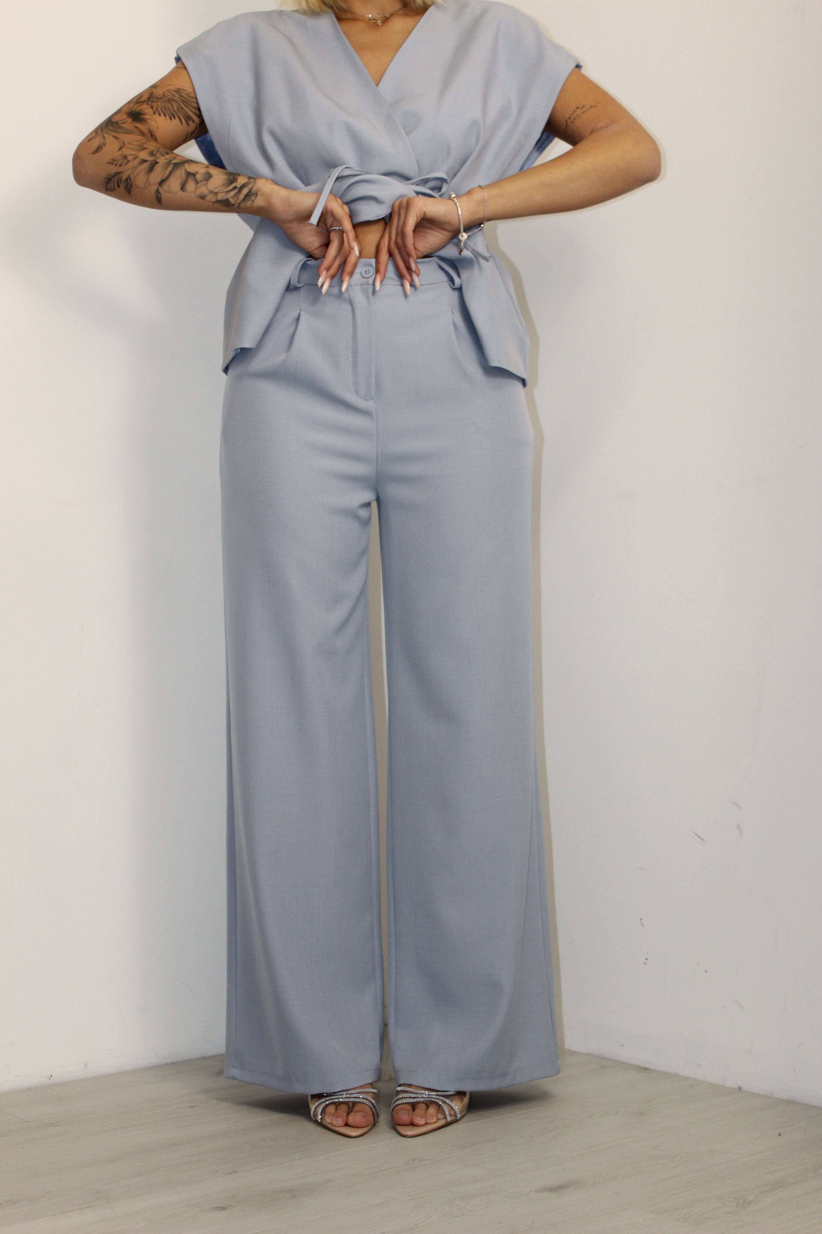 Coordinato Gilda Lungo azzurro