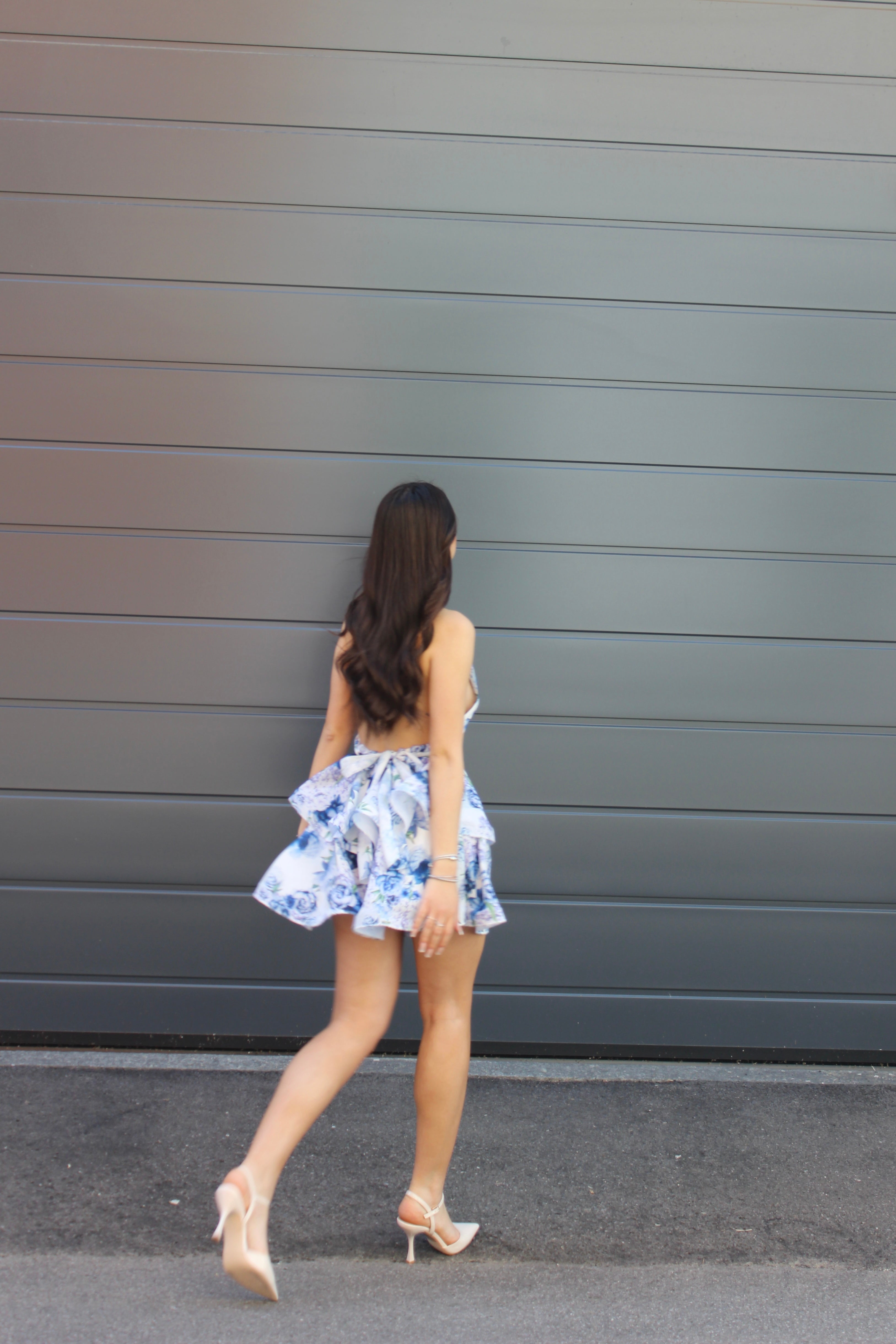 Abito Flowers blu