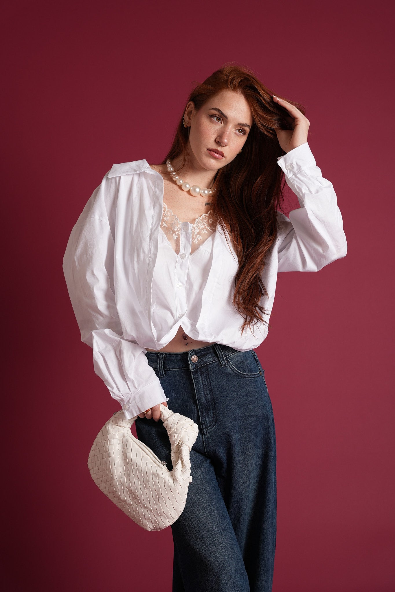 Blusa con top