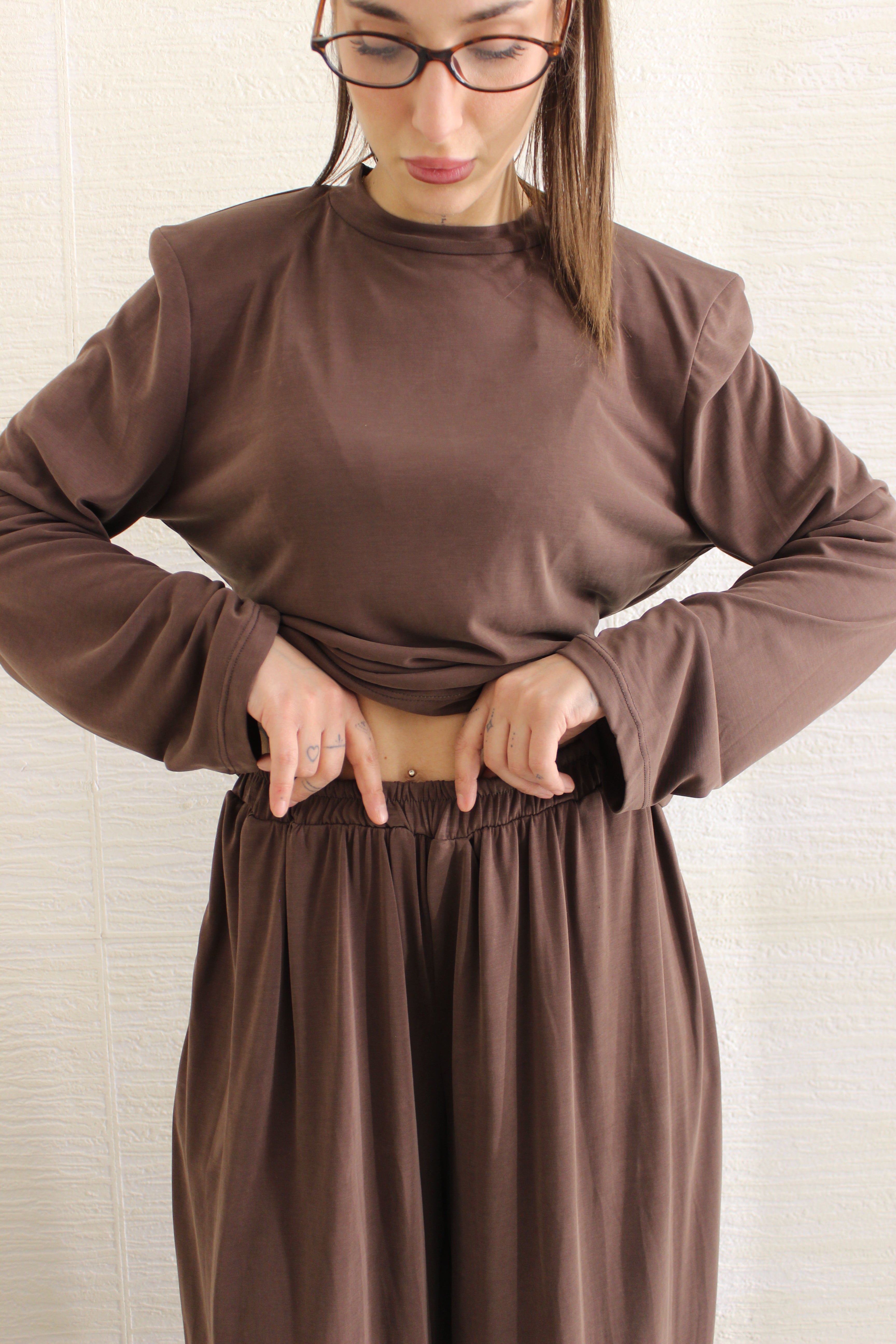 Coordinato bae marrone