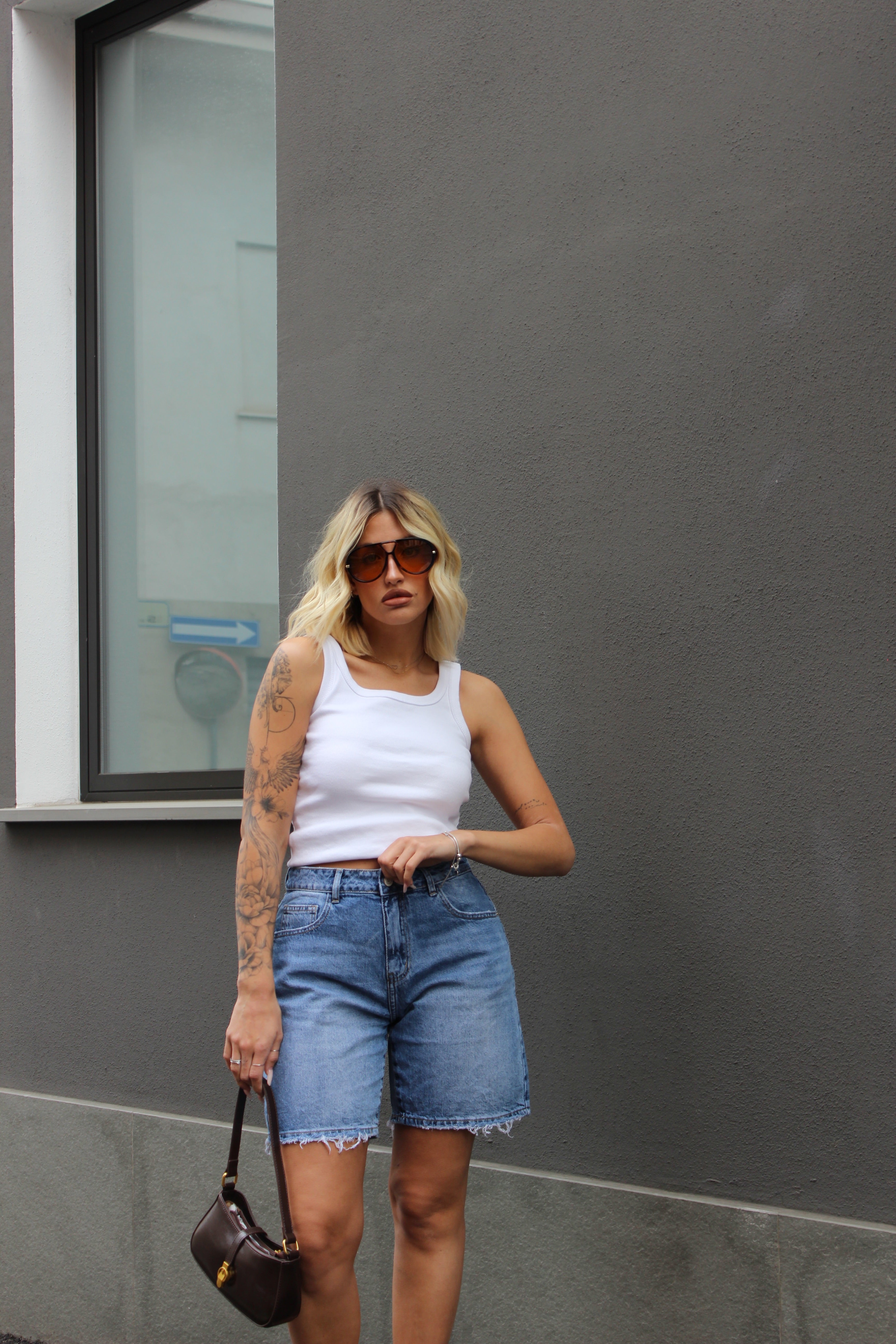 Bermuda light jeans