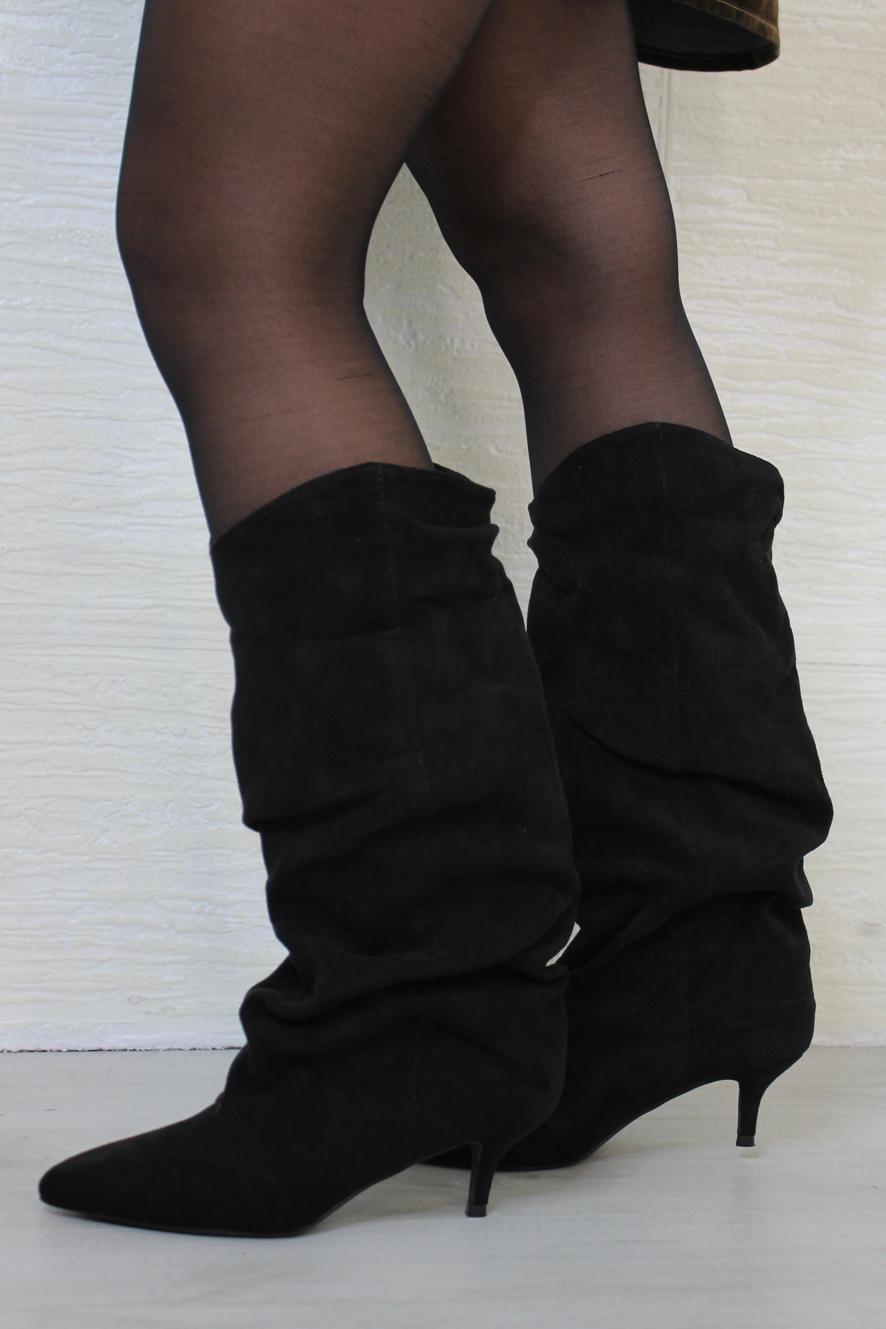 Stivale in Suede Nero