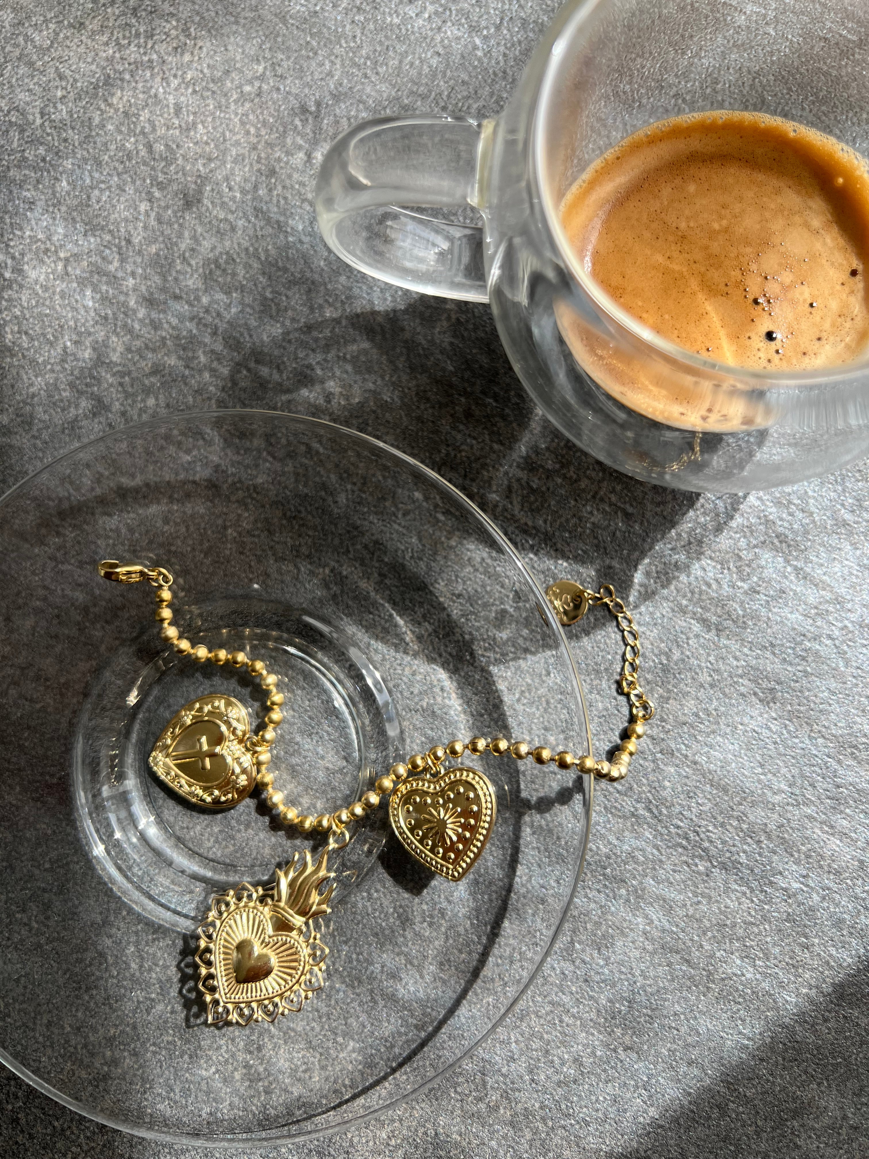 Bracciale cuori sacri