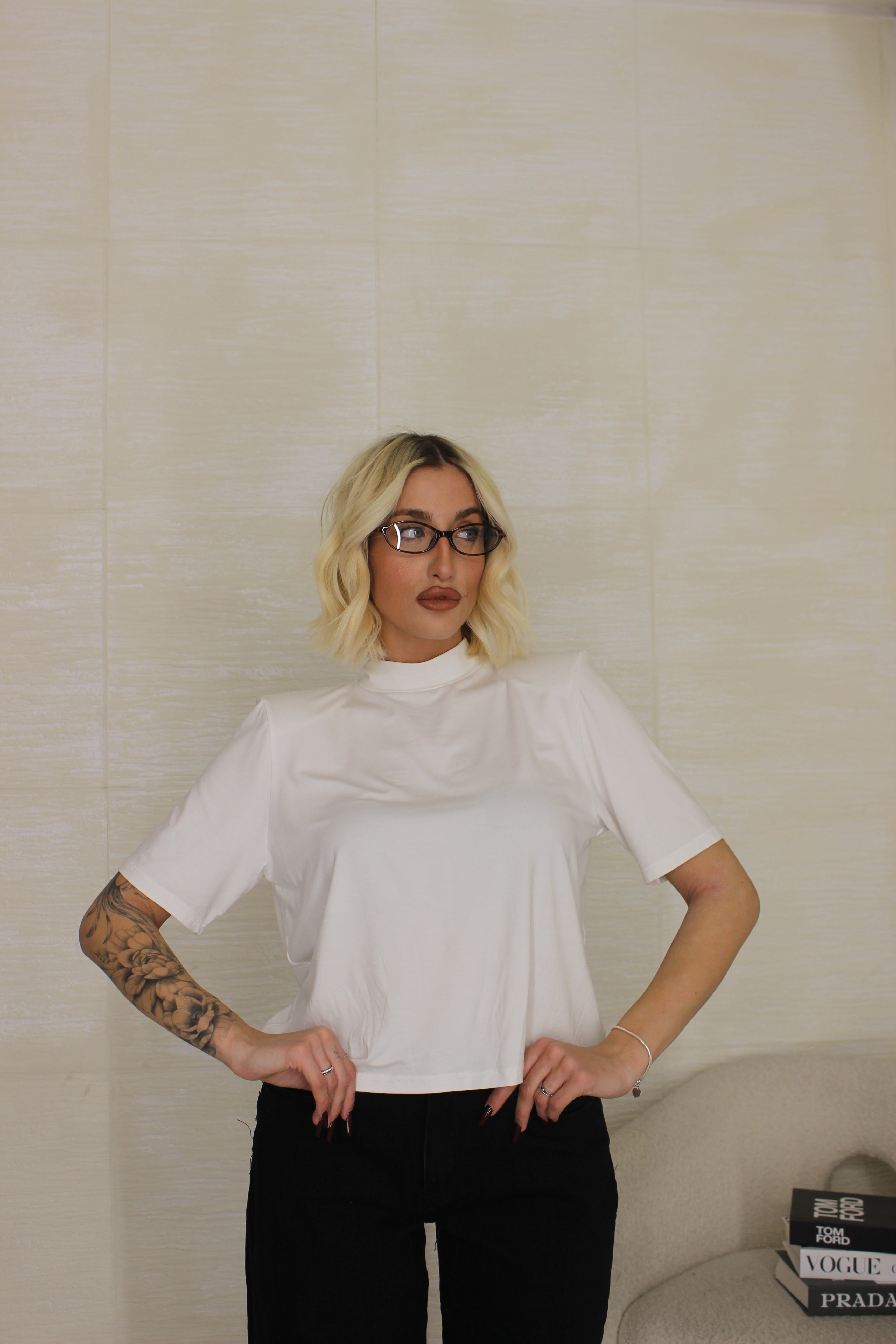 T-shirt CROP bianca