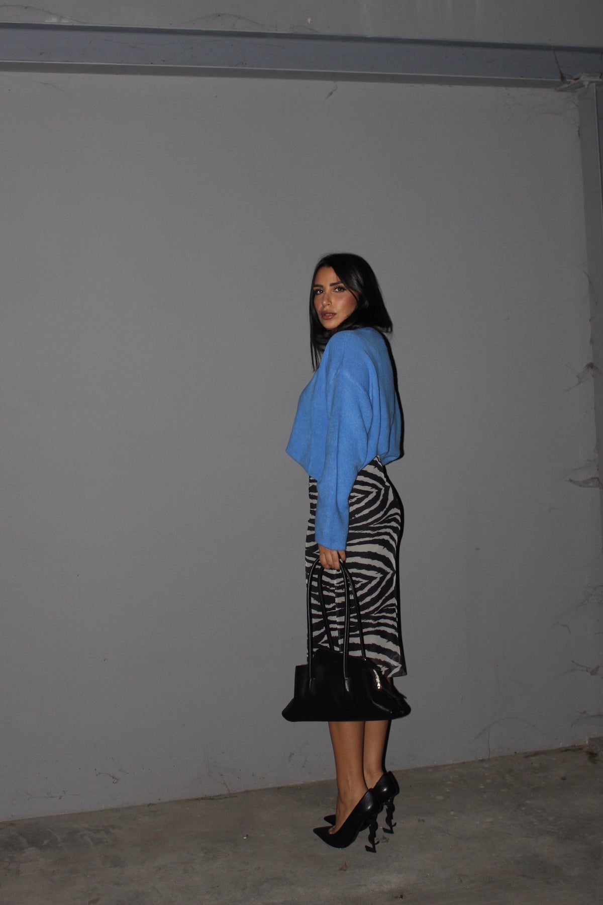 Gonna midi zebra