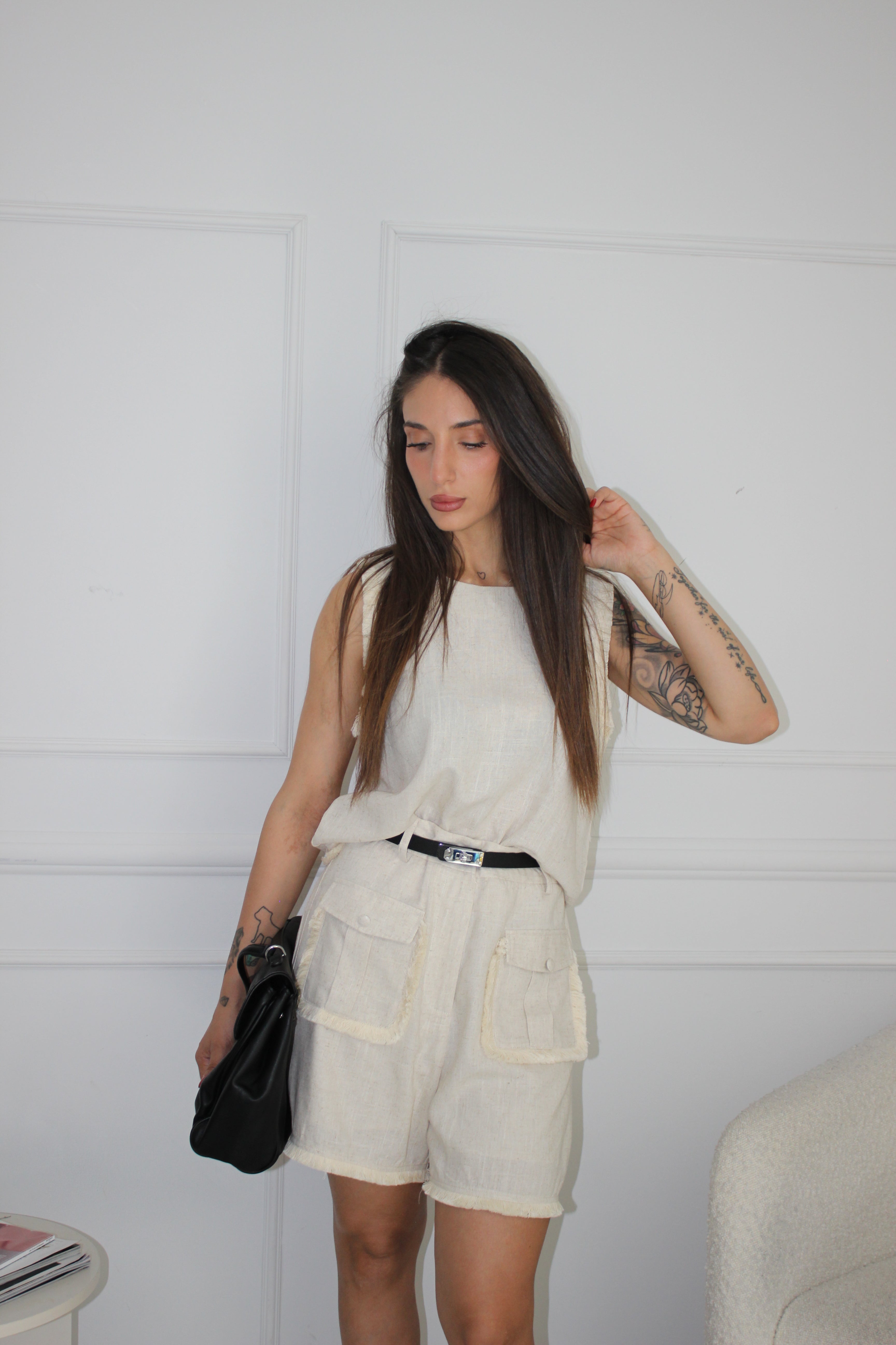 Coordinato Bermuda Beige