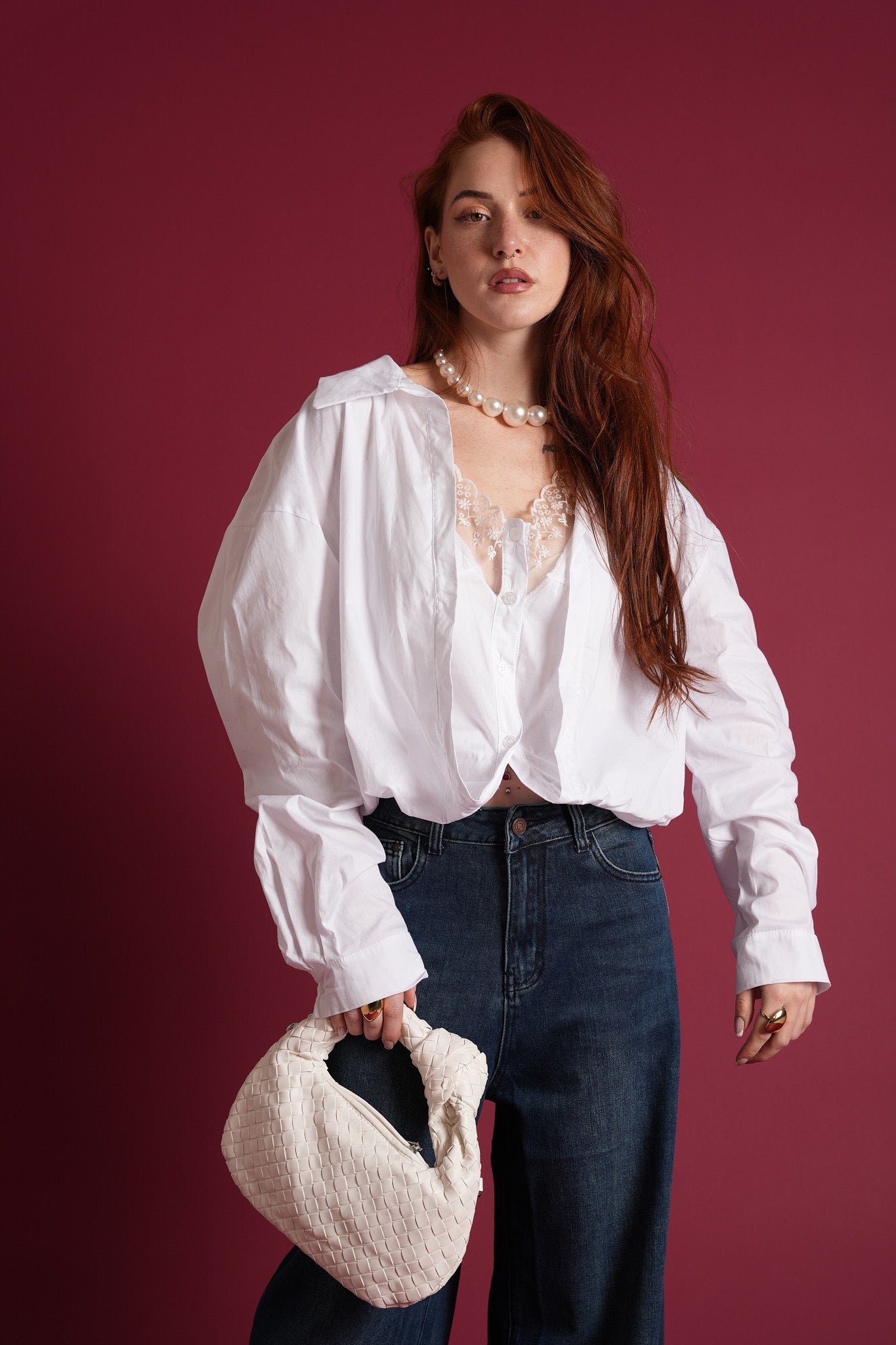 Blusa con top