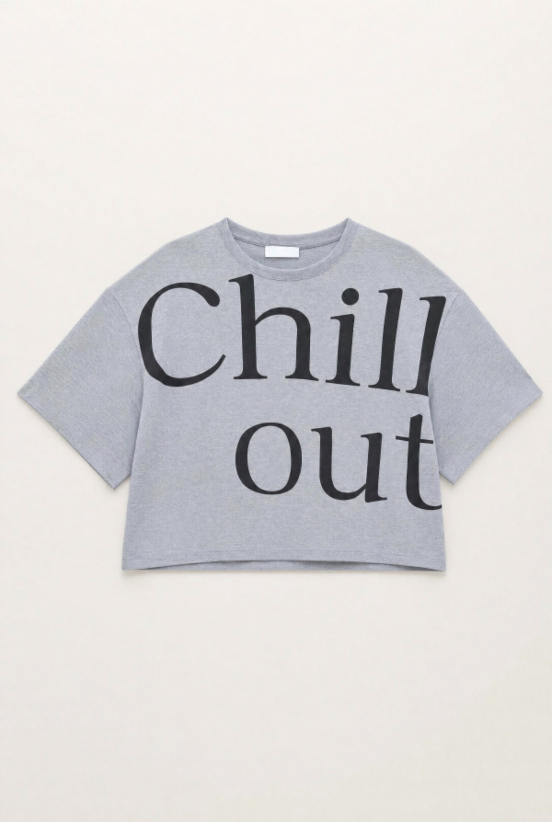 T-shirt CHILL OUT grigia