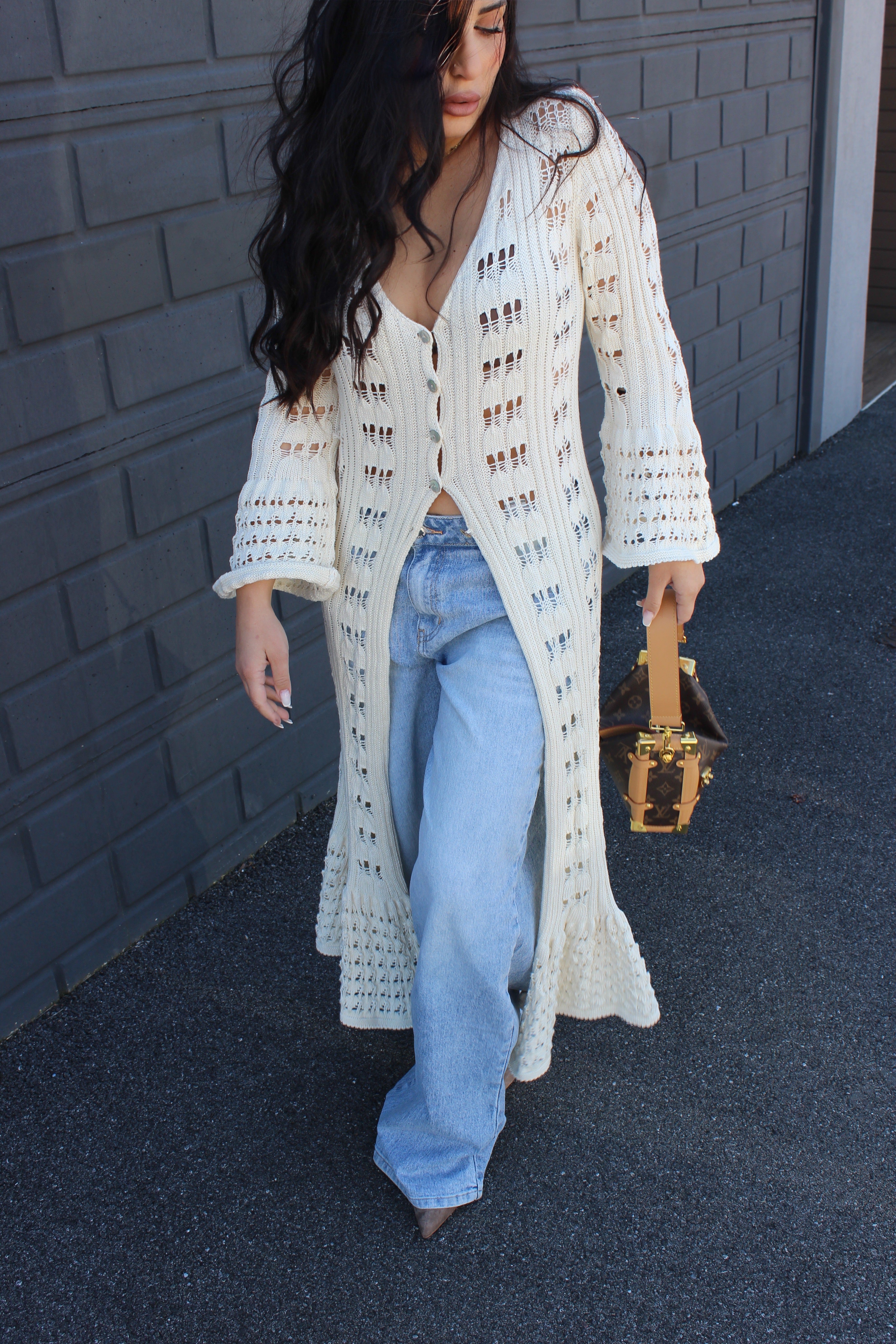 Kimono Crochet Panna