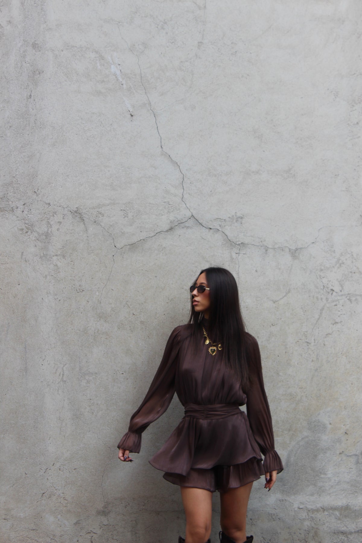 Playsuit Grace cioccolato