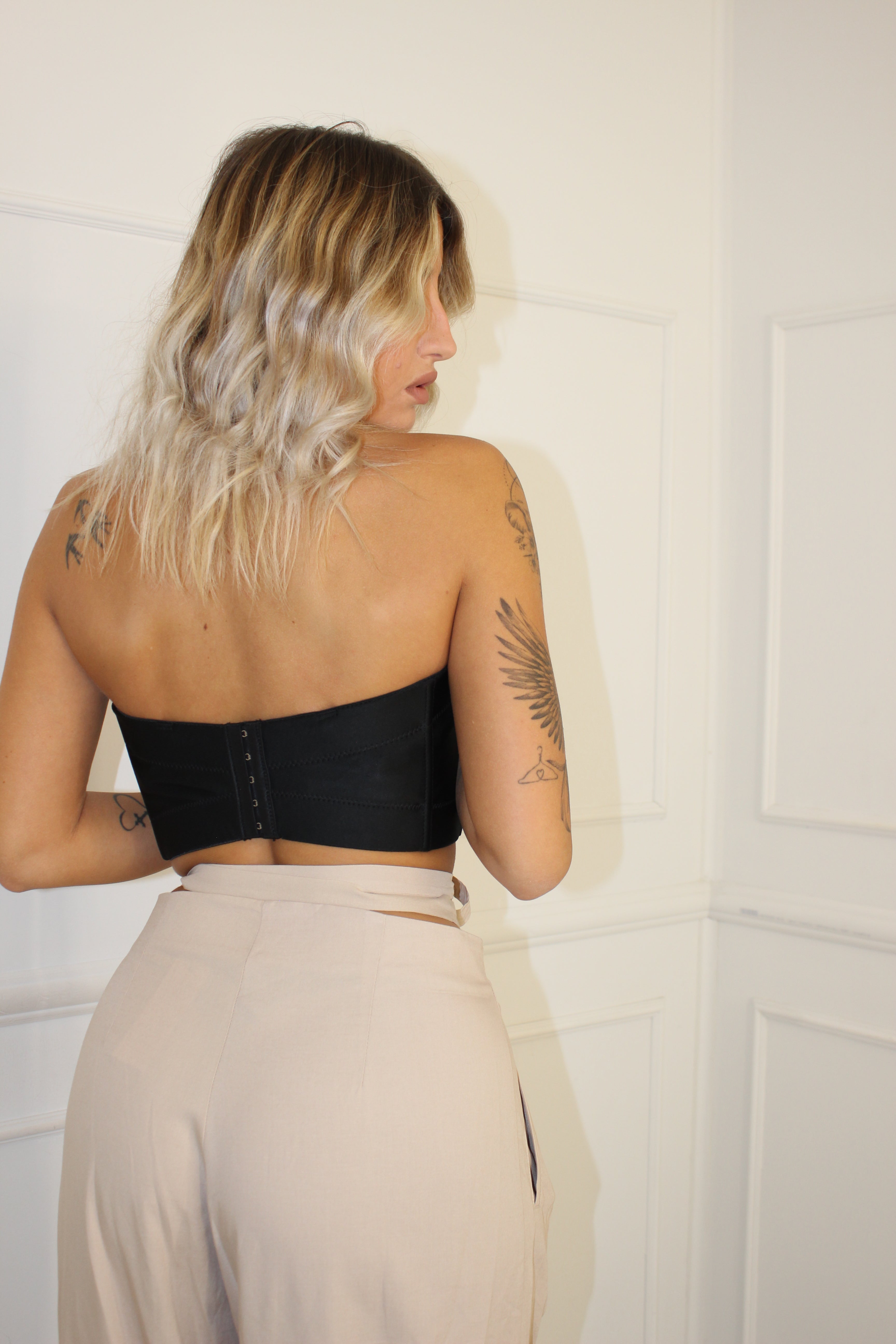 Pantalone Cut Out Beige