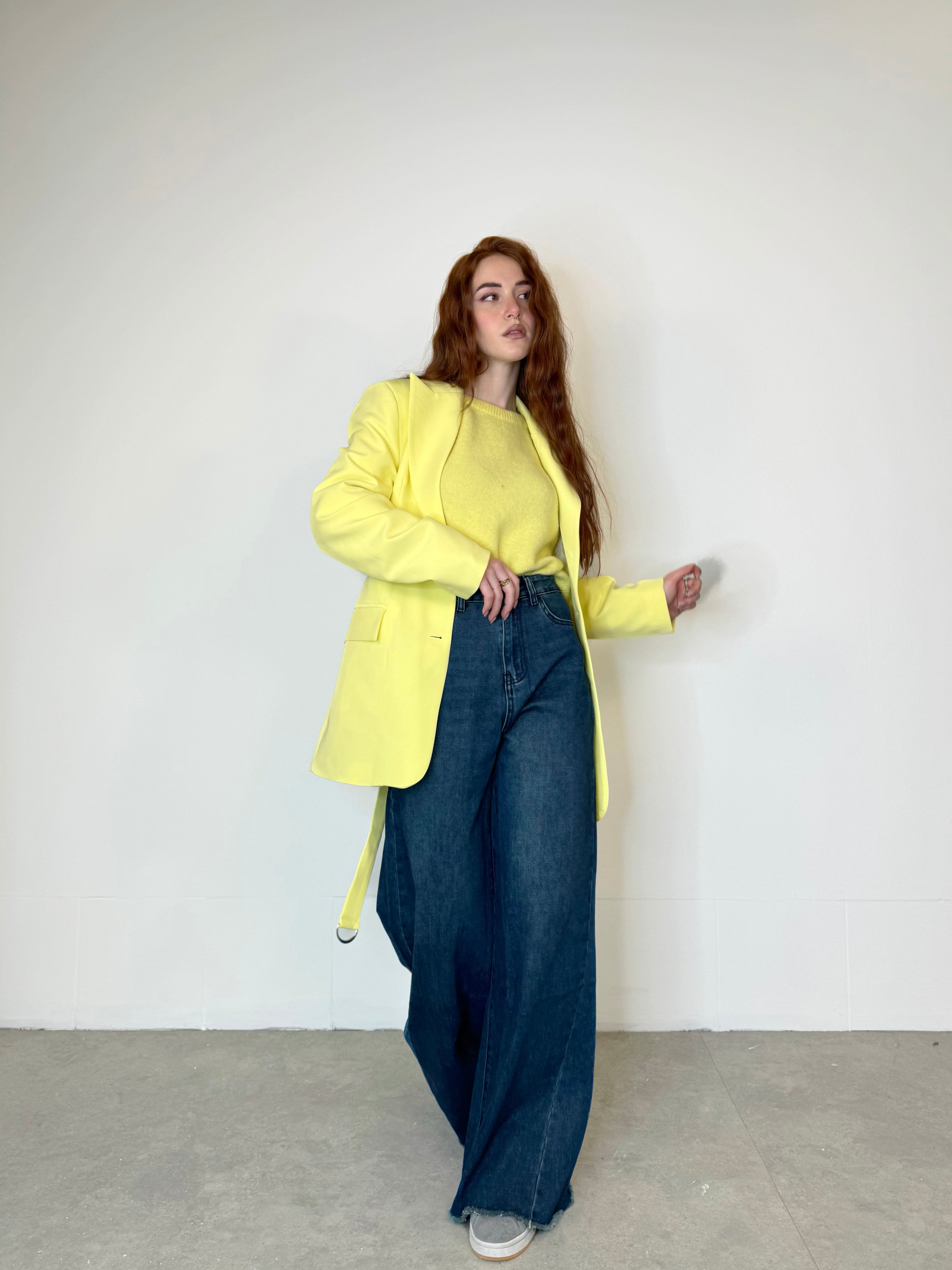 Blazer dress Lumina lemon