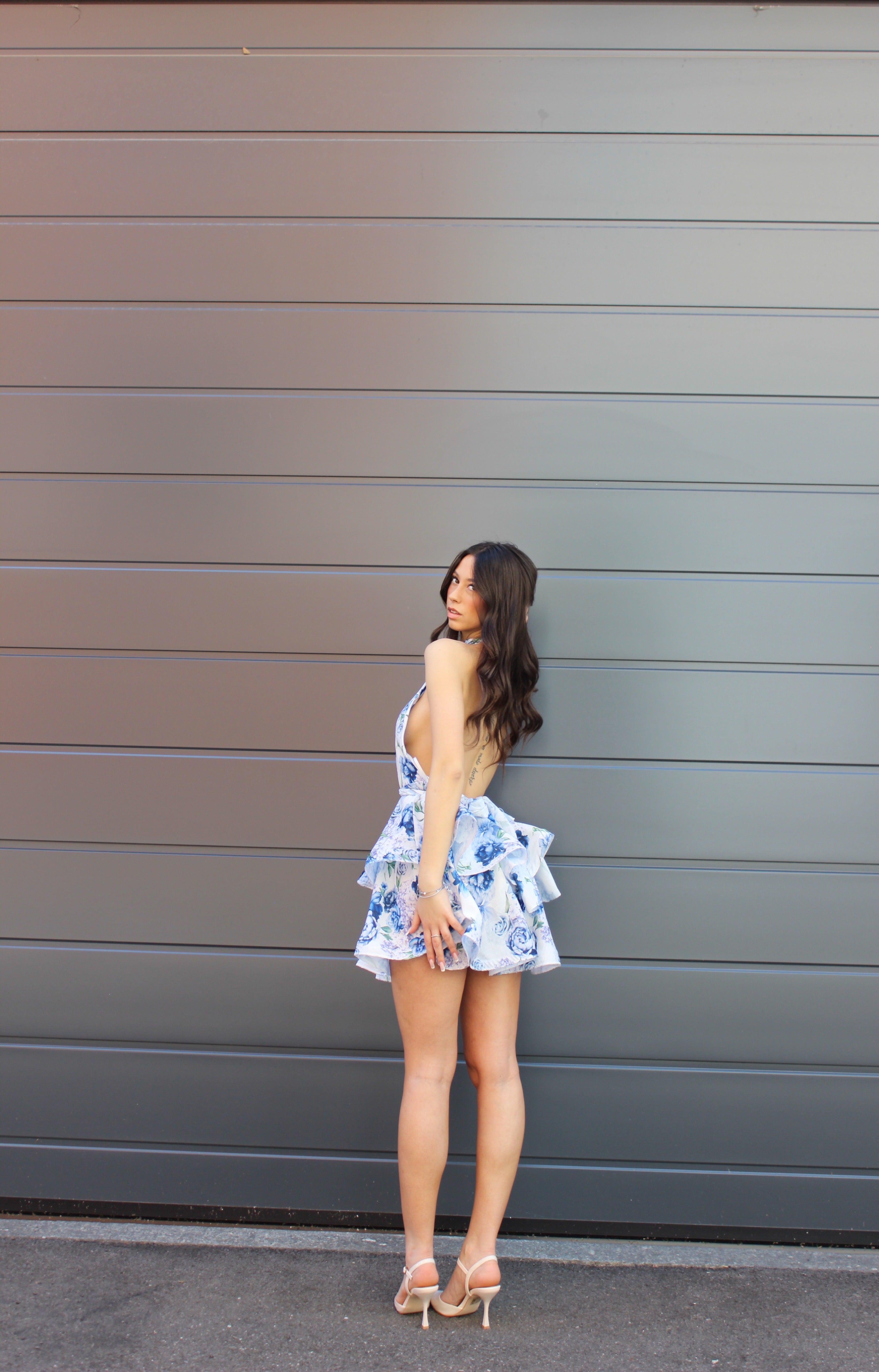 Abito Flowers blu