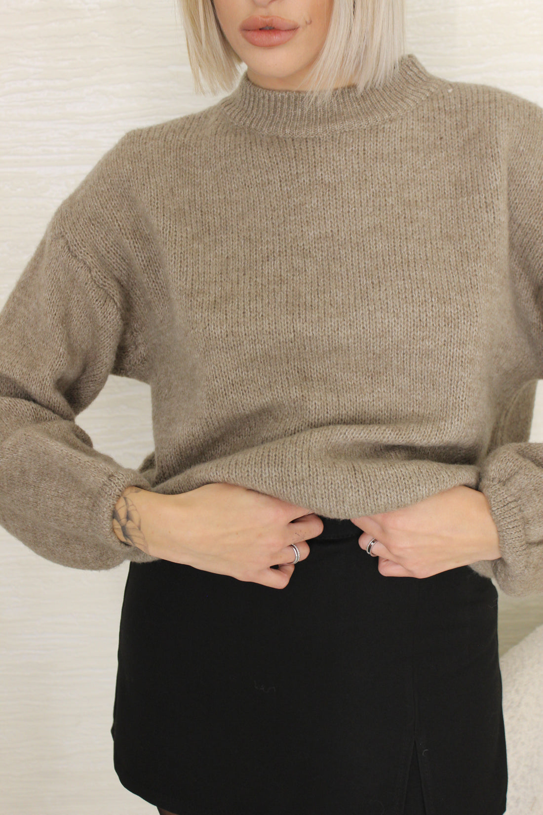 Pull basic beige