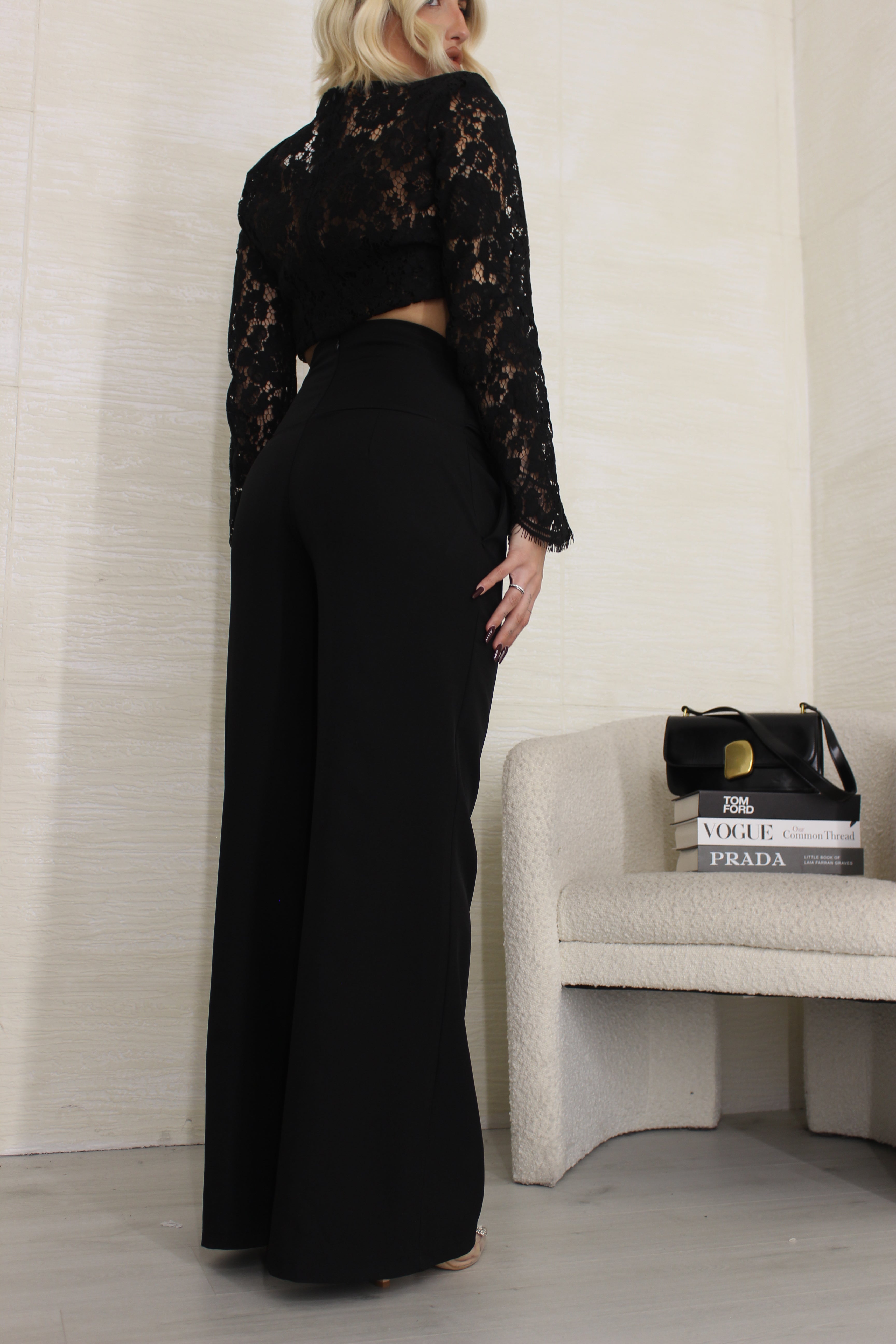 Pantalone elegant nero