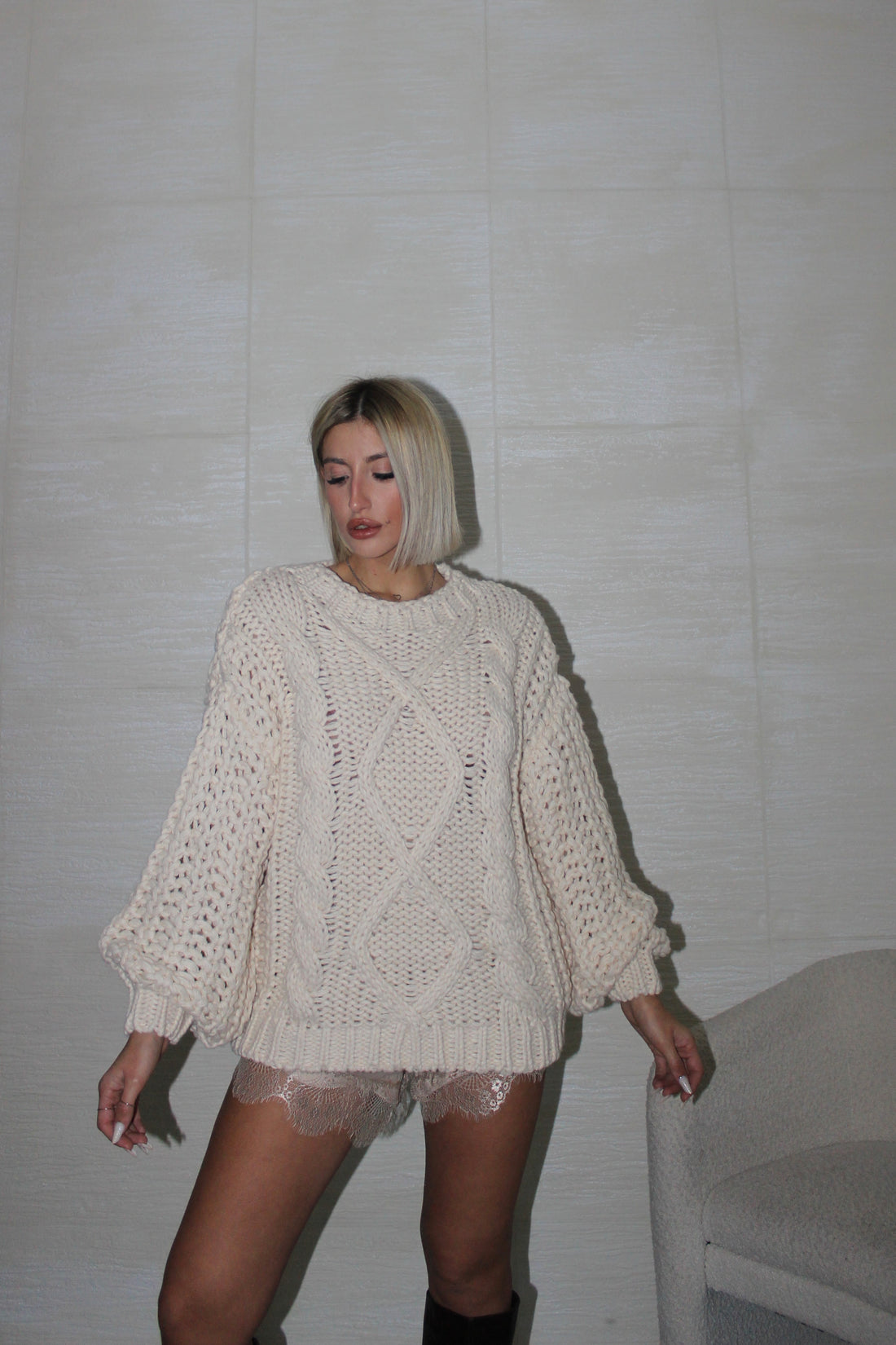 Maxi Pull Chanel Panna