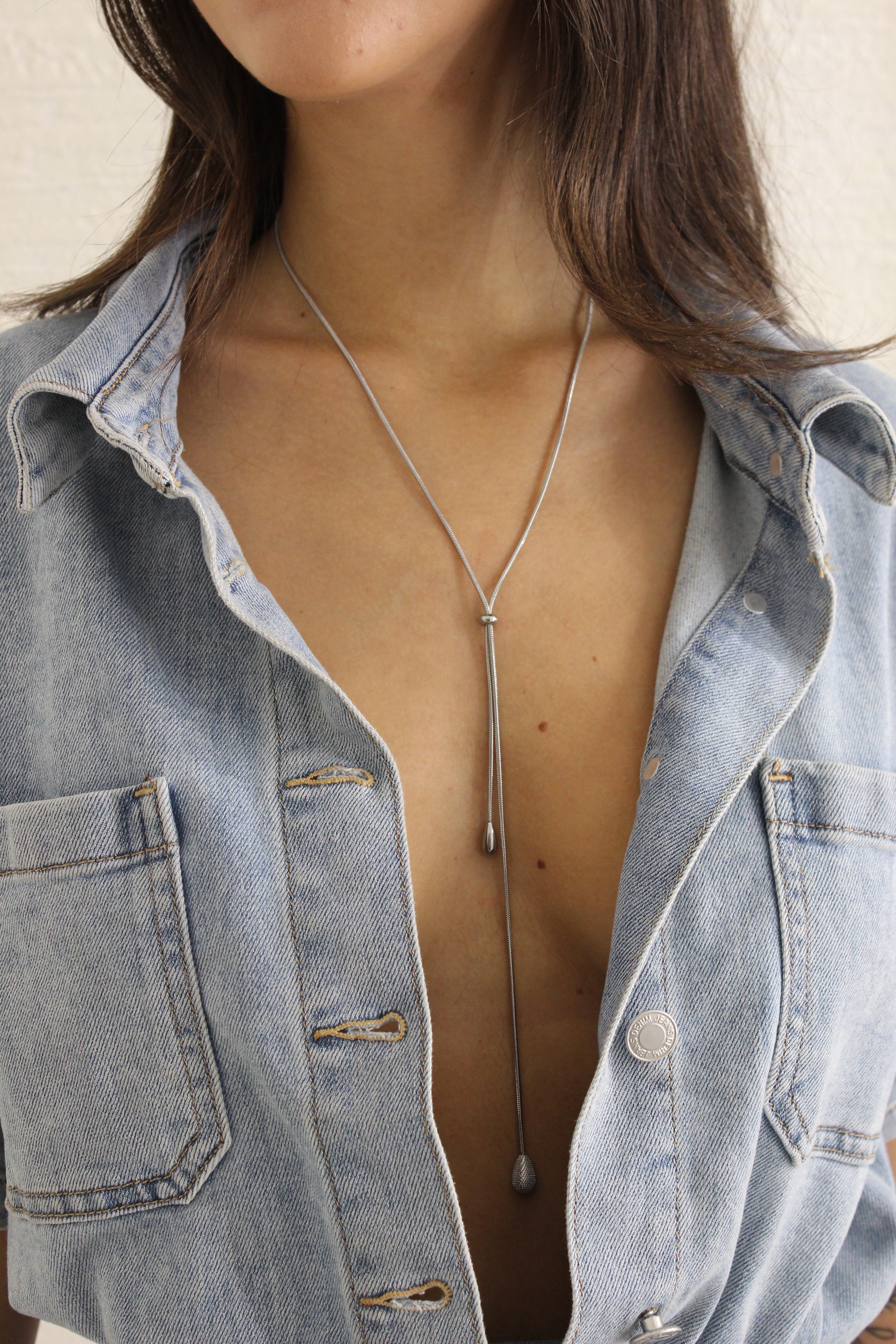 Collana Lariat argento