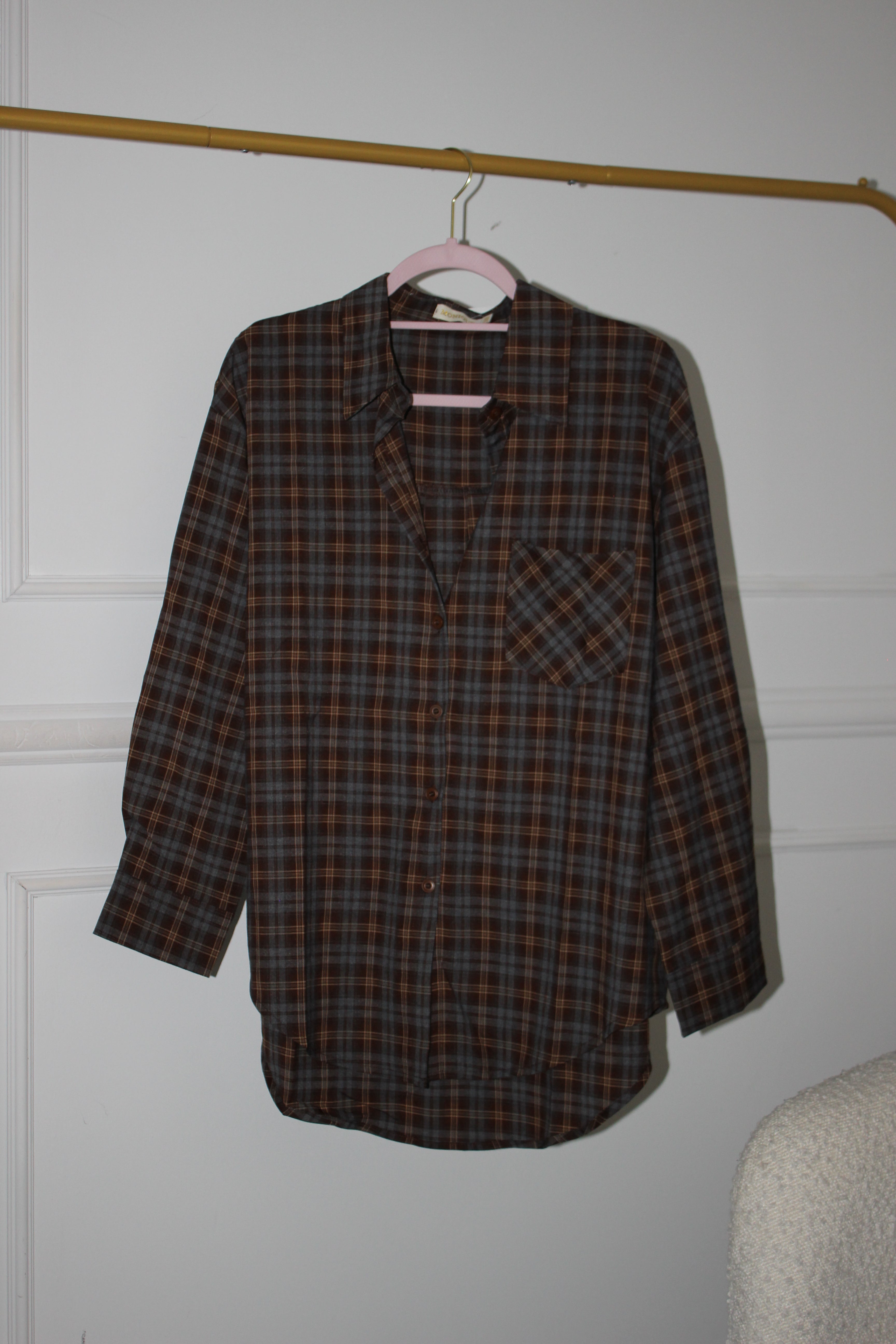Camicia Check grey