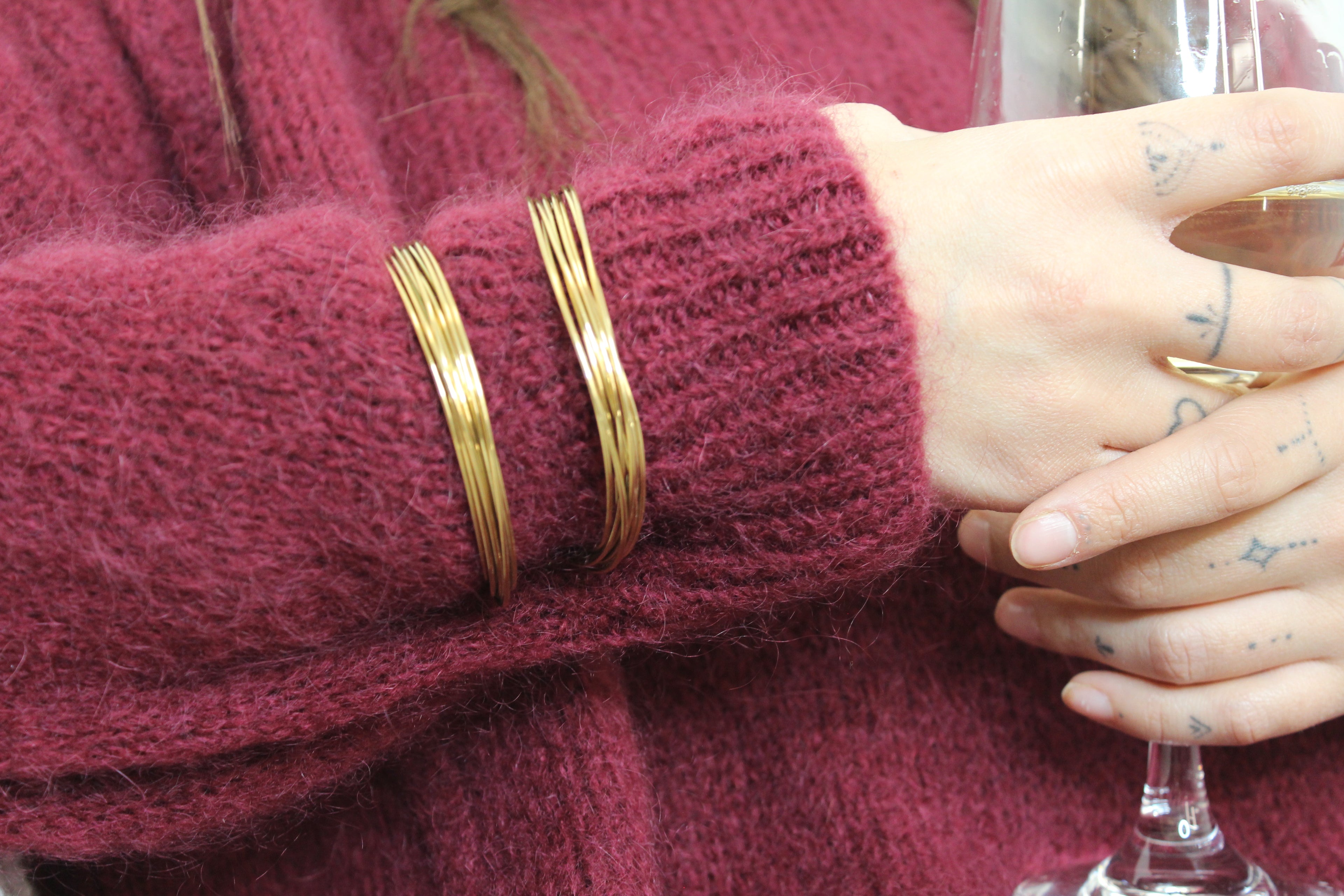 Bracciale rigido infinity GOLD