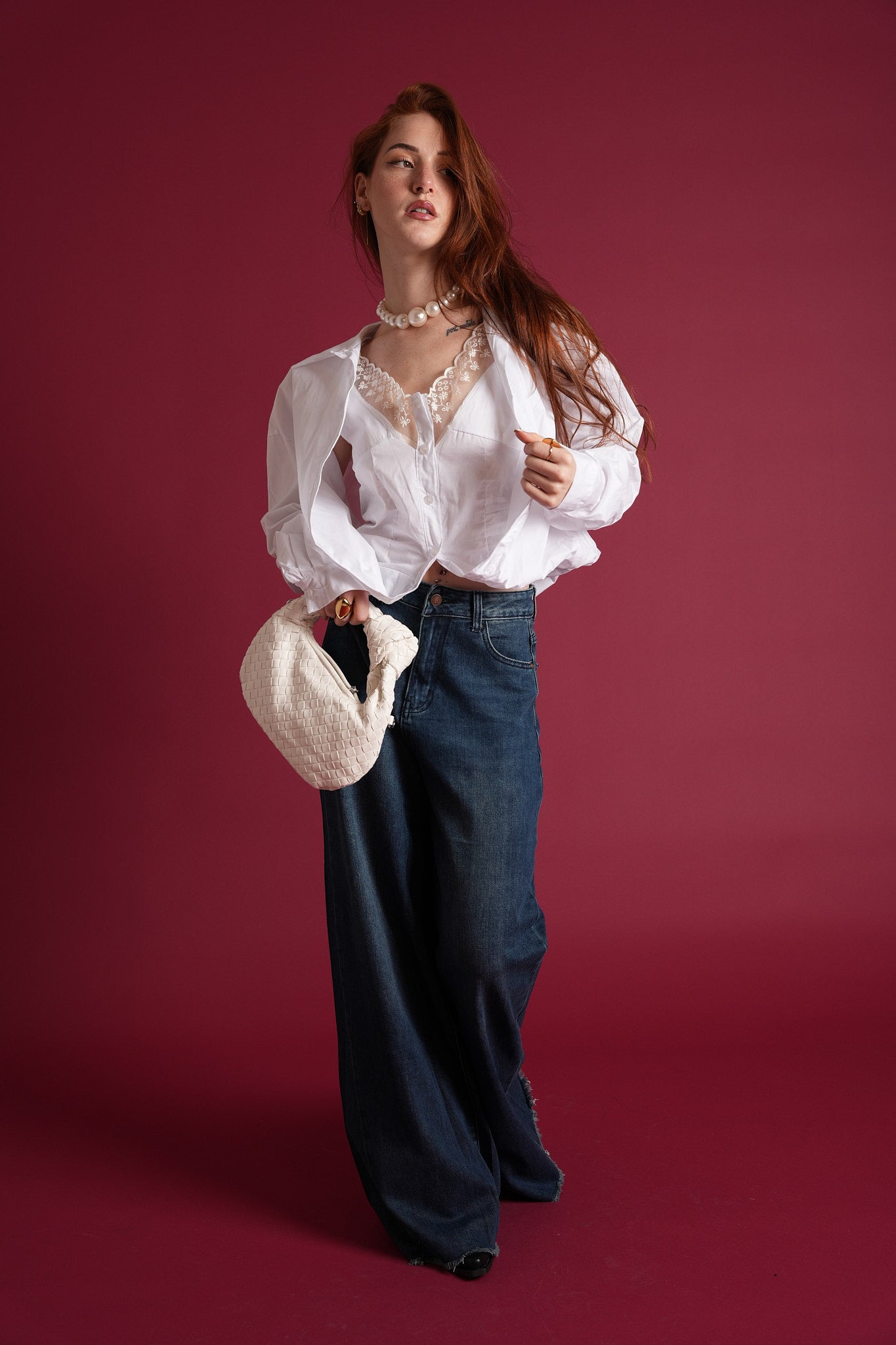 Blusa con top