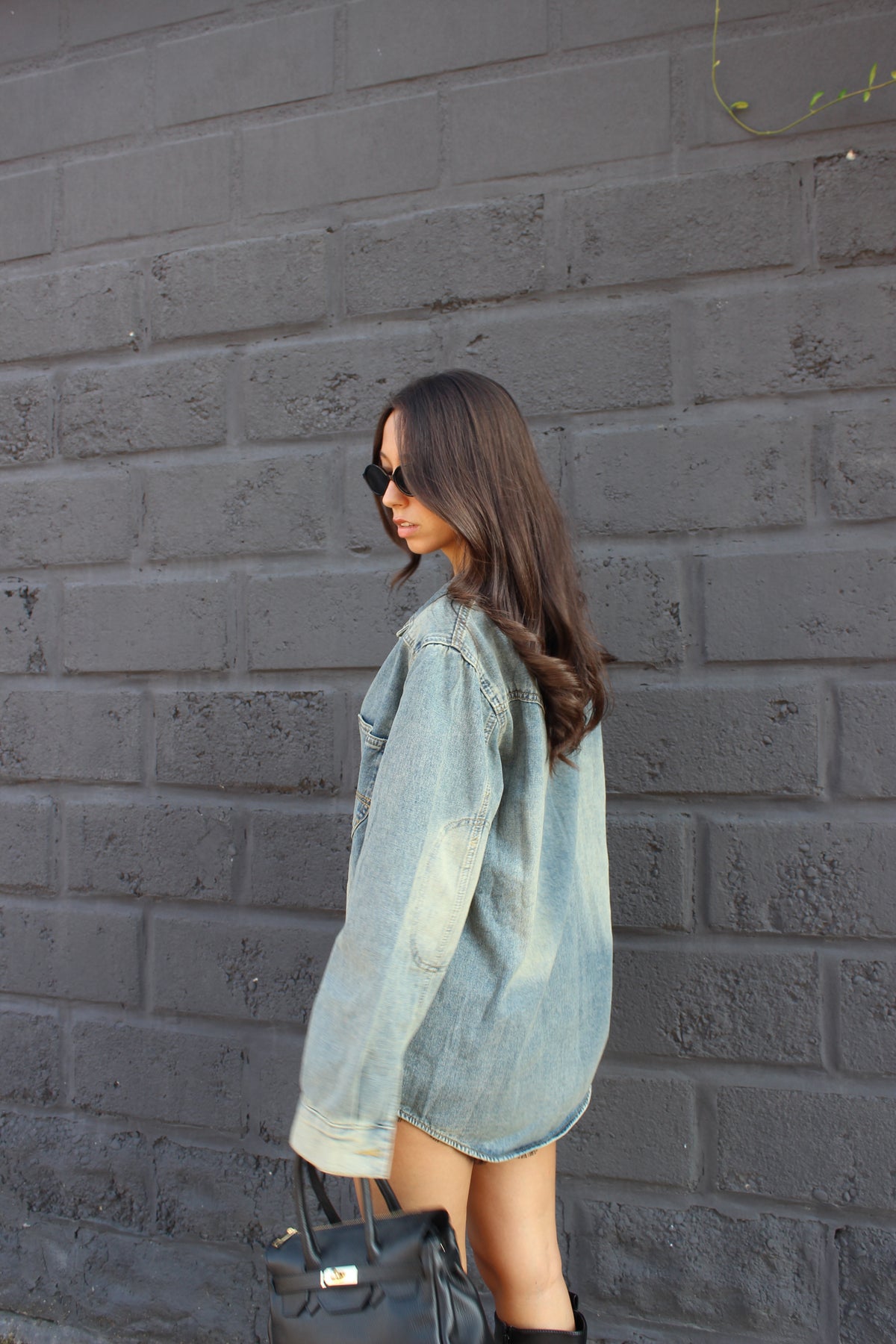 Maxi camicia jeans