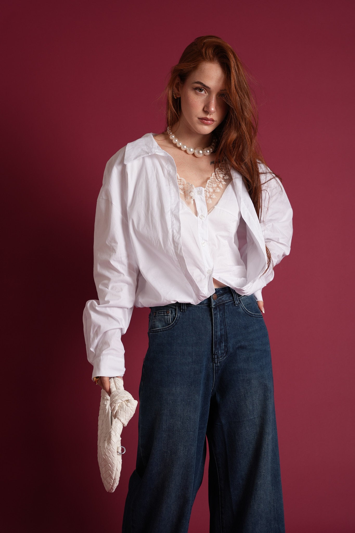 Blusa con top