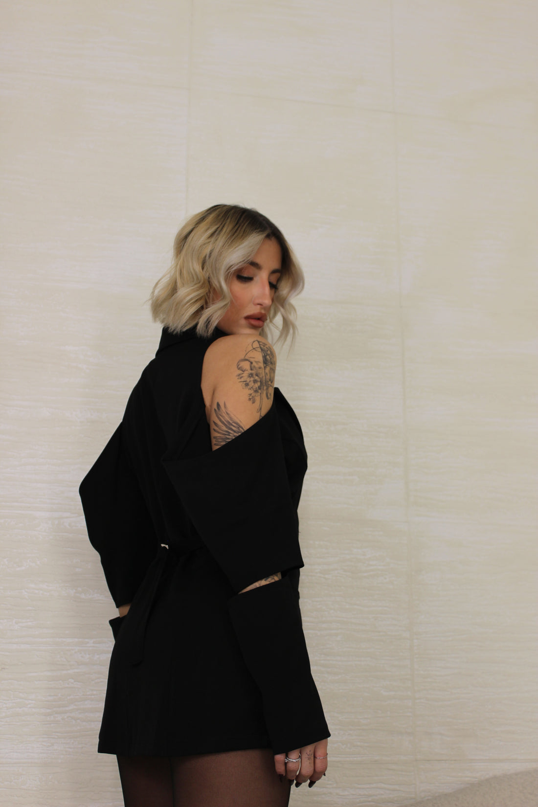 Blazer Dress Cut out Black