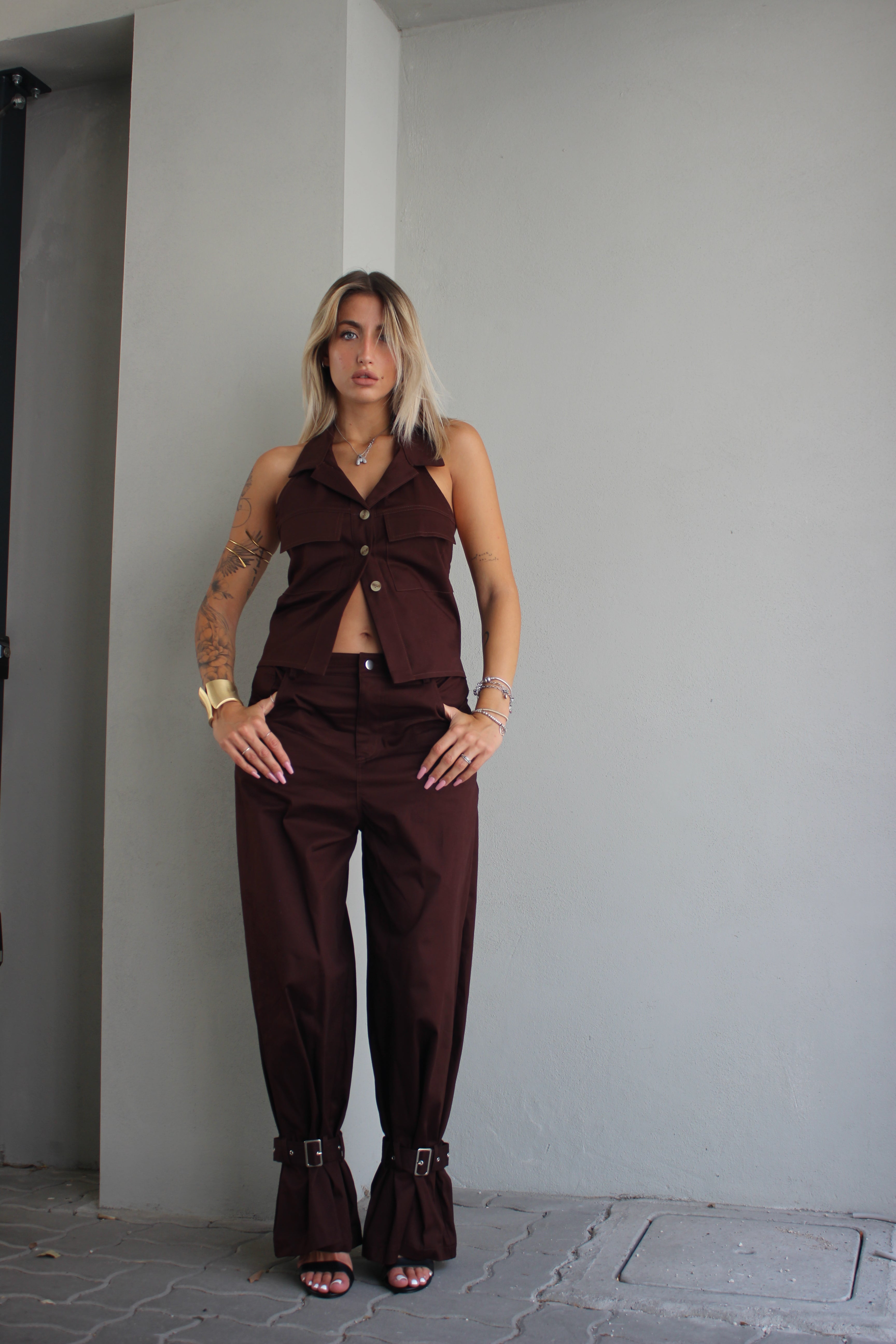 Coordinato Belt Chocolate