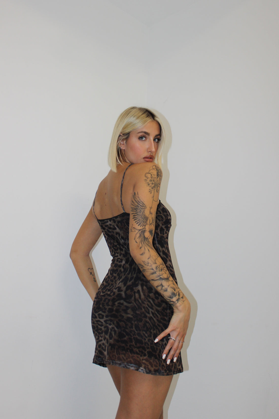Mini dress animalier