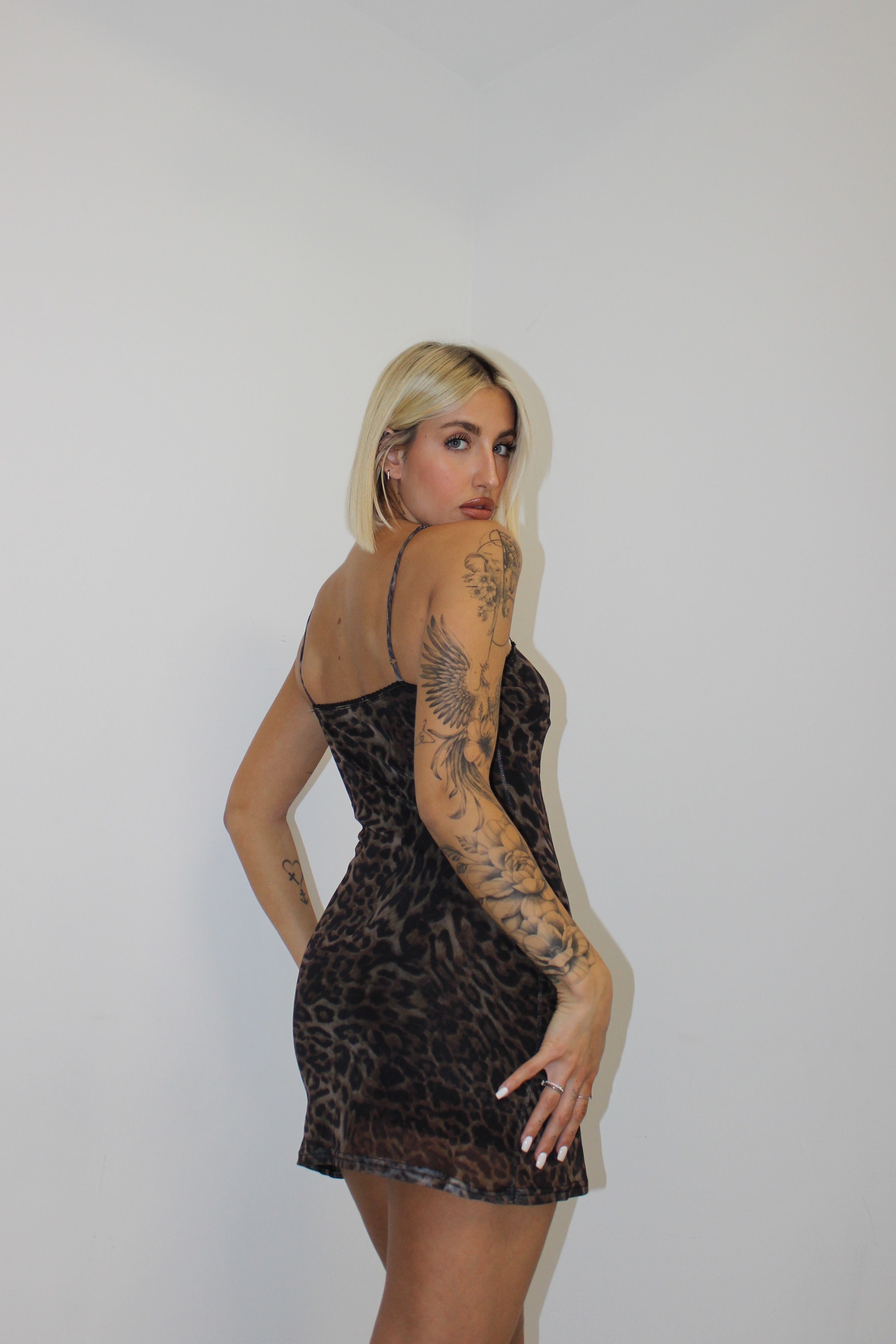 Mini dress animalier