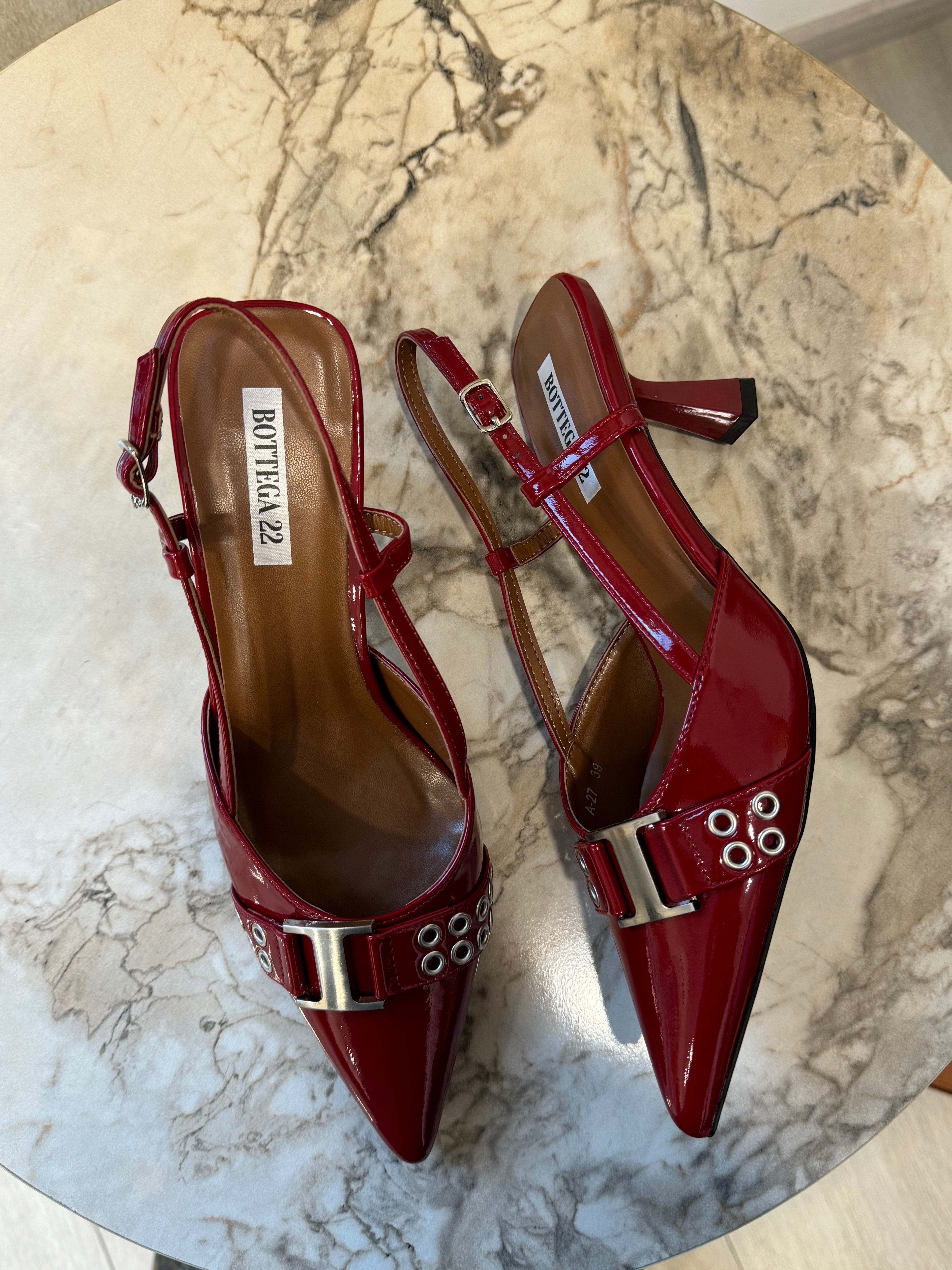 Slingback Bordeaux