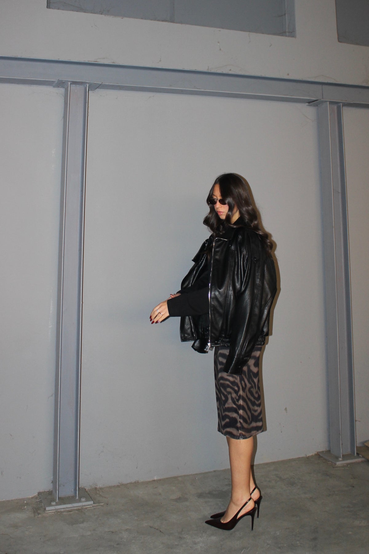 Gonna midi animalier