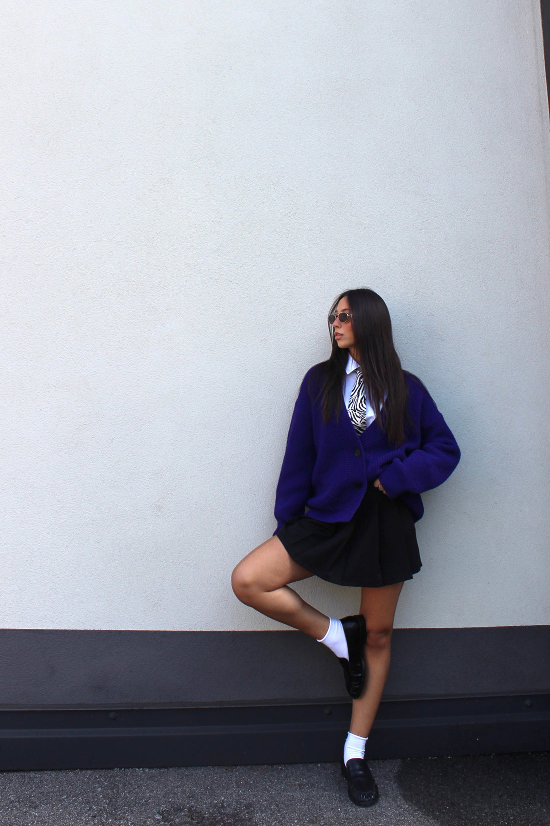 Cardigan lumina viola