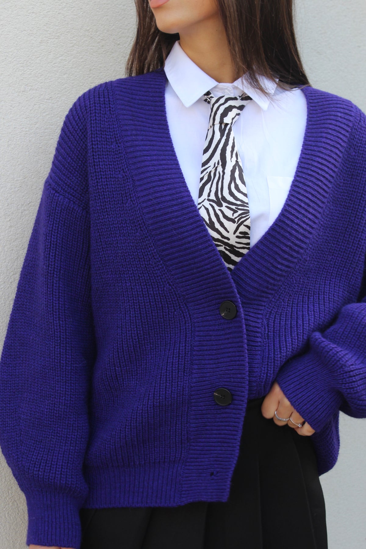 Cardigan lumina viola