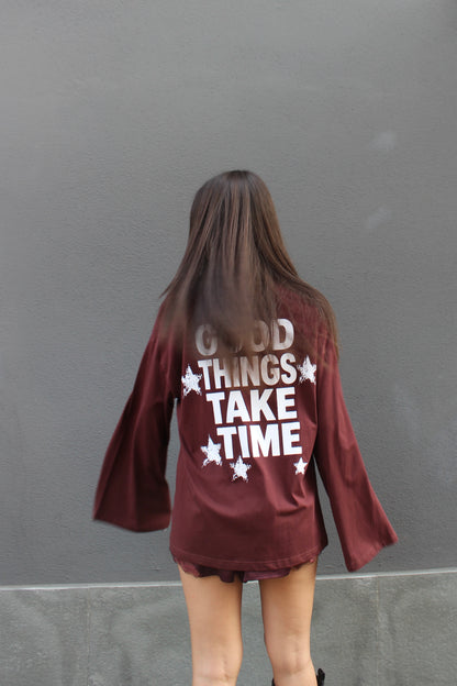 Maglia TIME burgundy