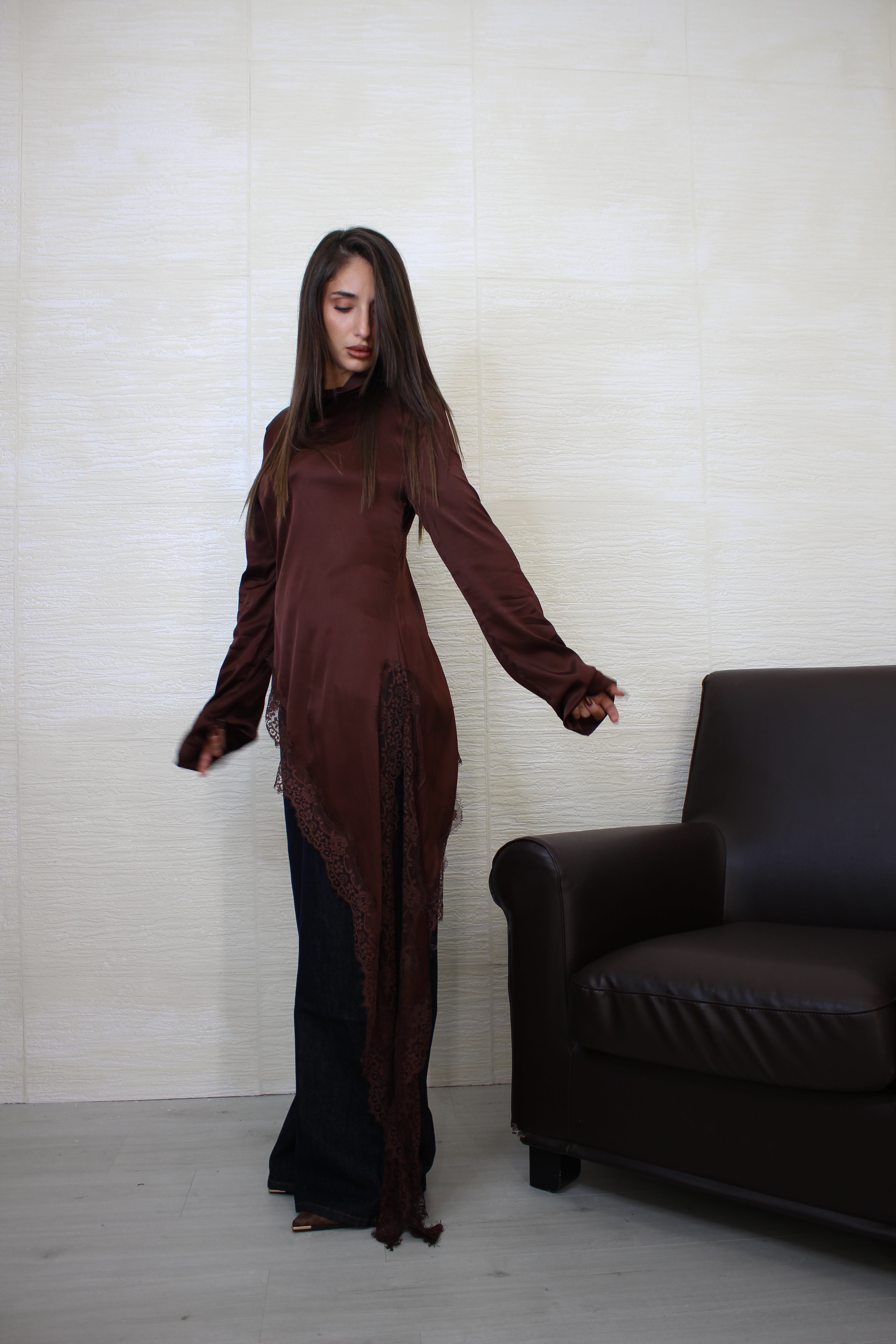 Top Lumina Con Pizzo Cioccolato