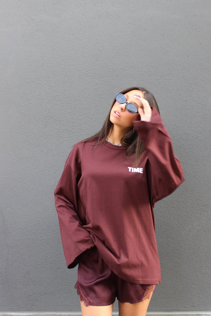 Maglia TIME burgundy