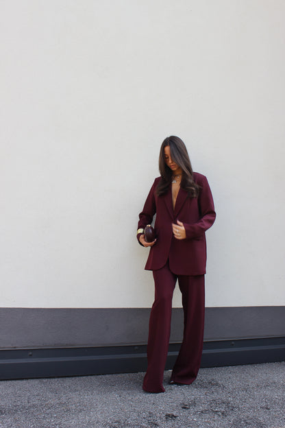 Tailleur valerie bordeaux