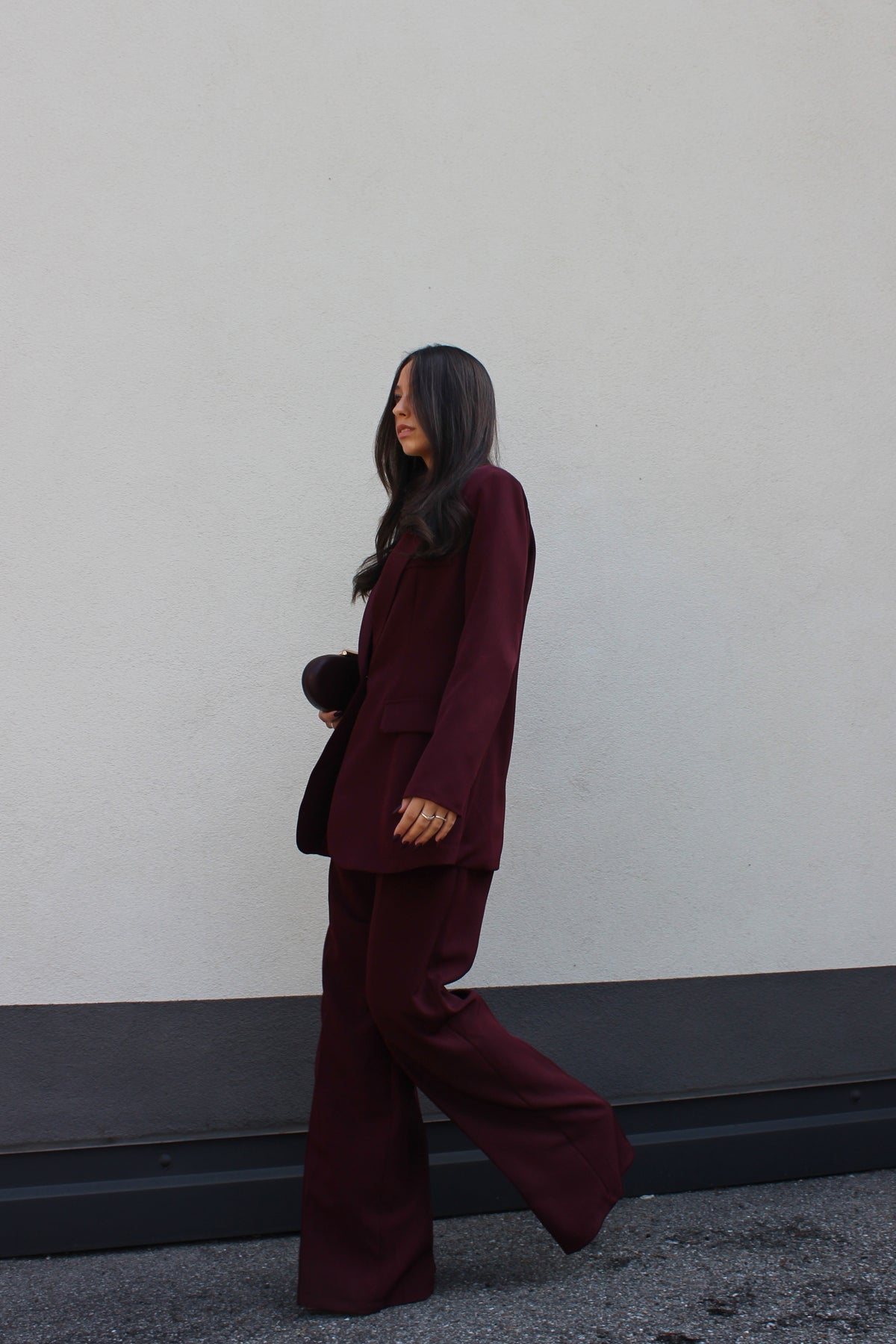 Tailleur valerie bordeaux