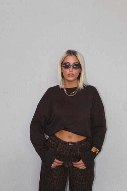 extra longsleeve lumina cioccolato