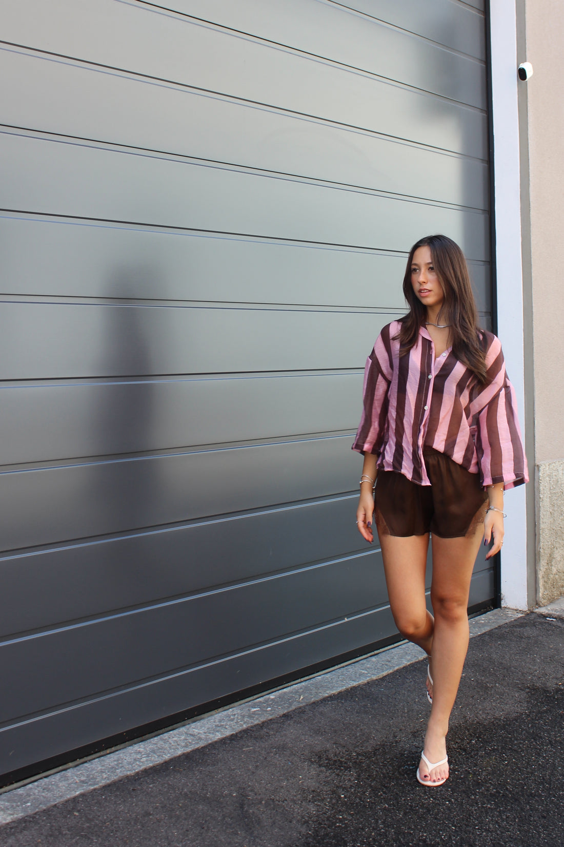 Camicia lines rosa