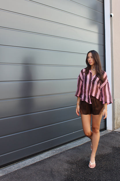 Camicia lines rosa