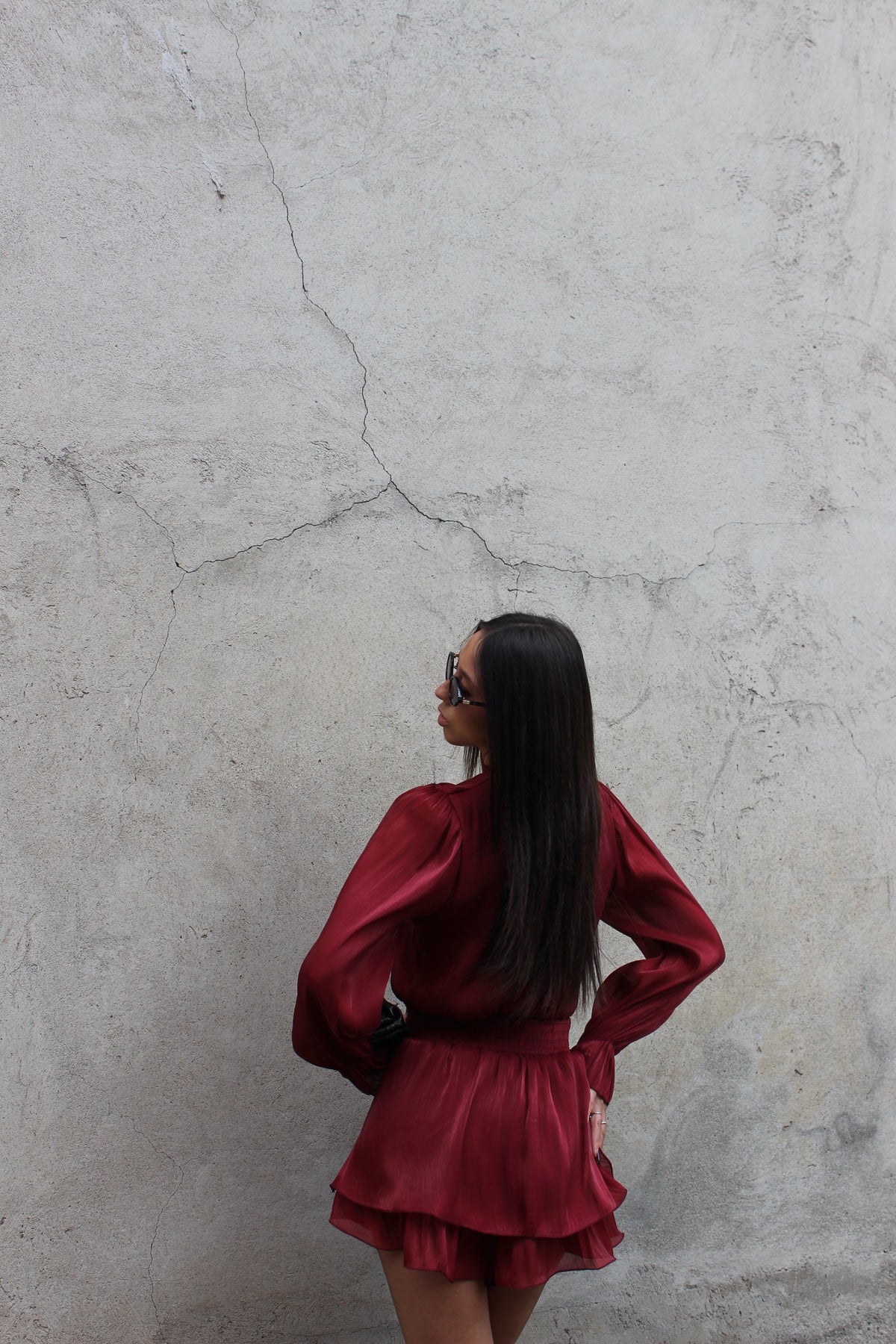 Playsuit Grace cherry