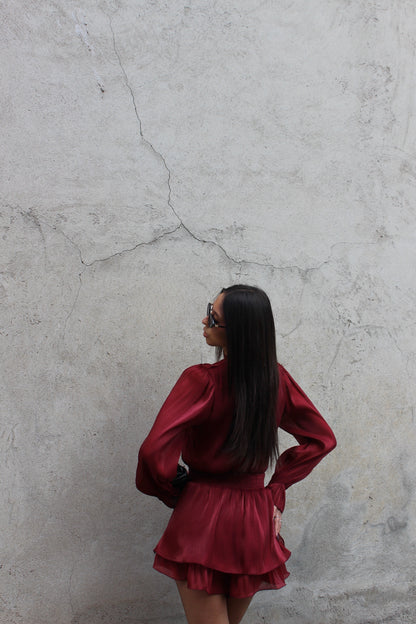 Playsuit Grace cherry