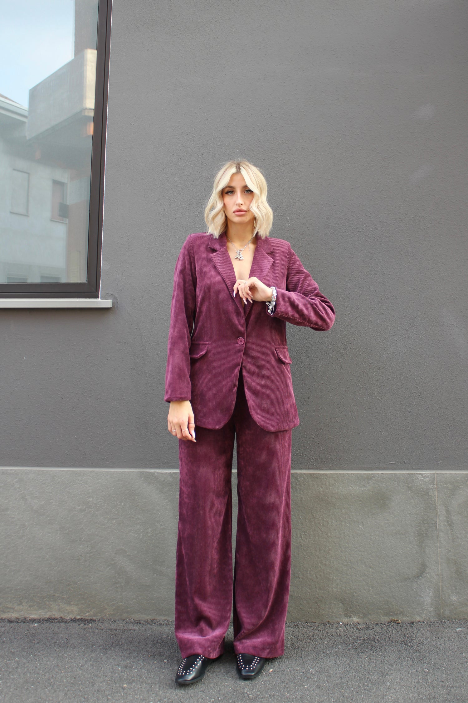 Completo Costine Bordeaux