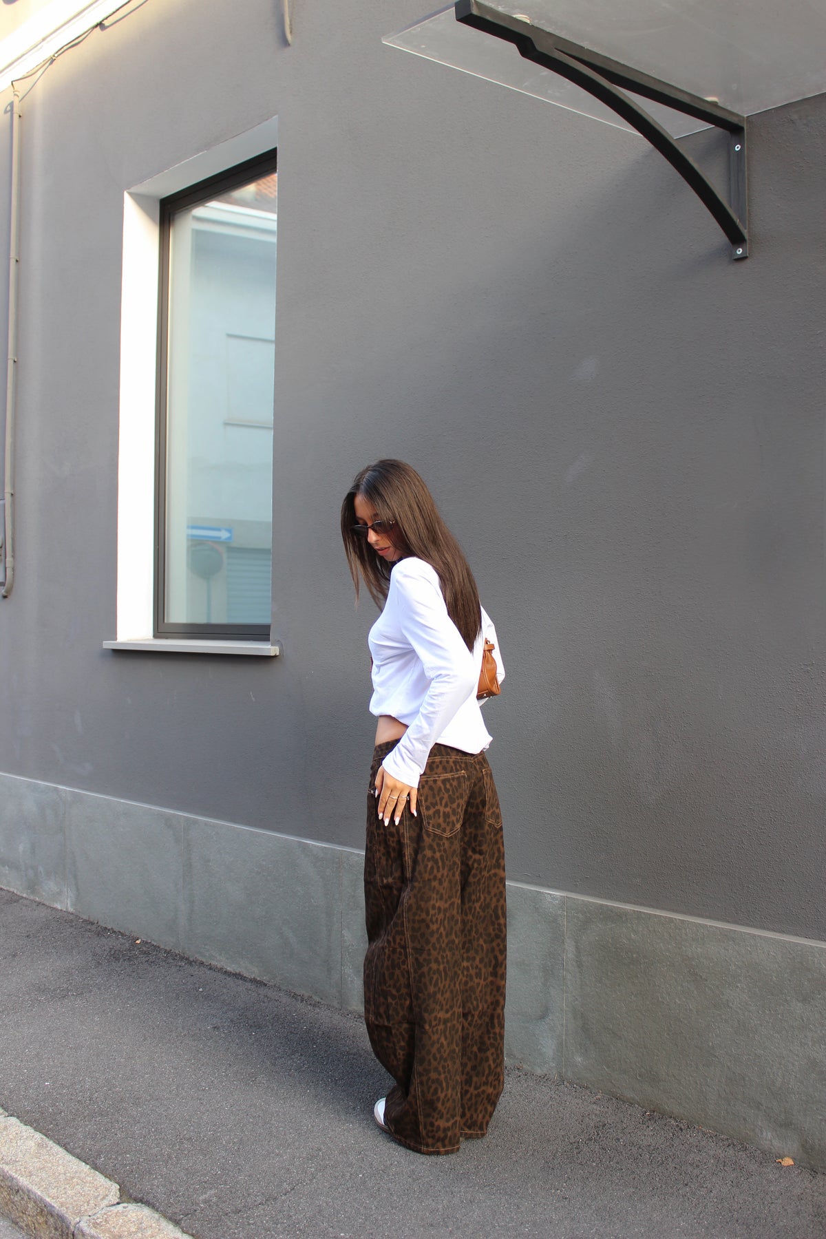 Jeans leopard ballon