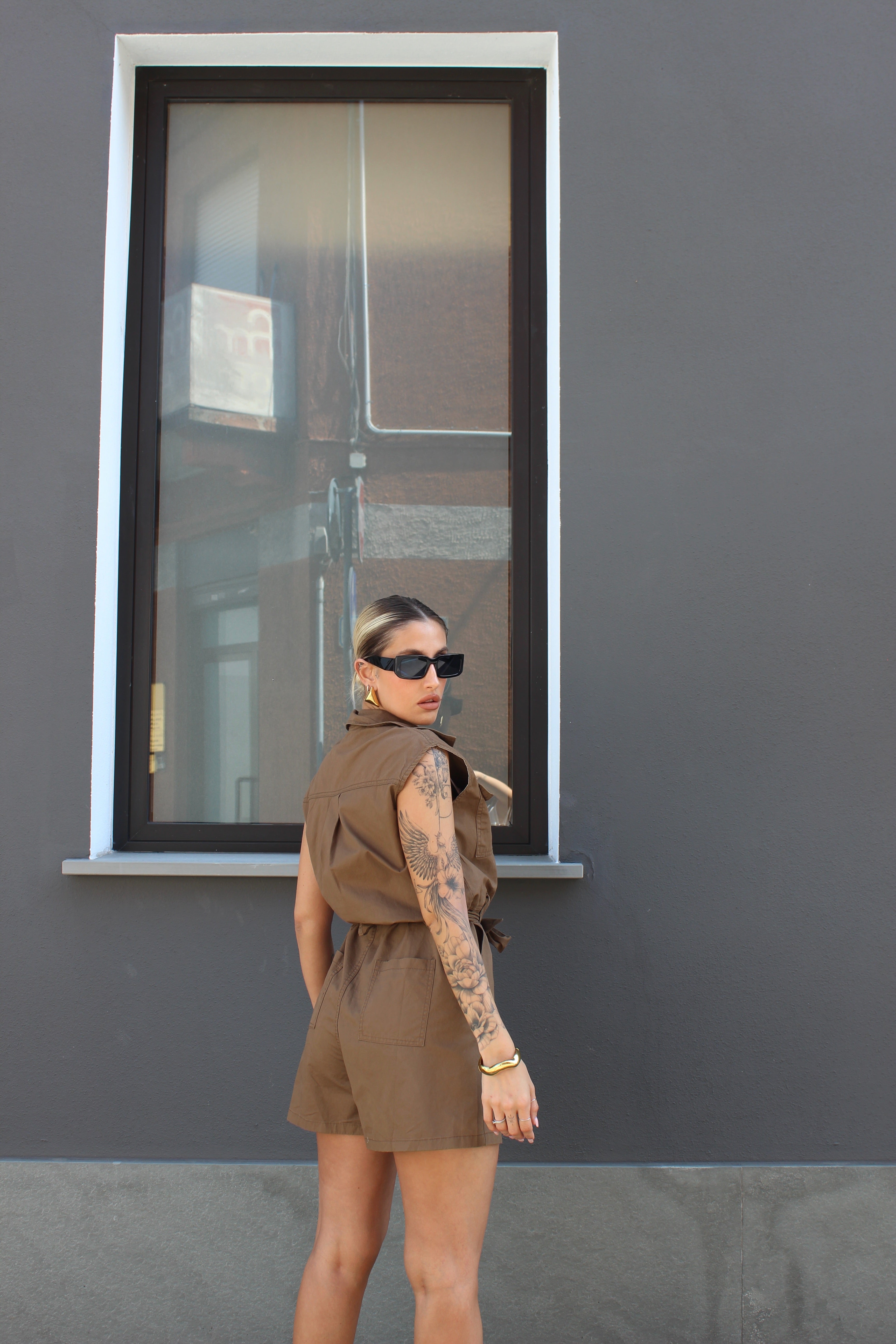 Playsuit Safari cioccolato