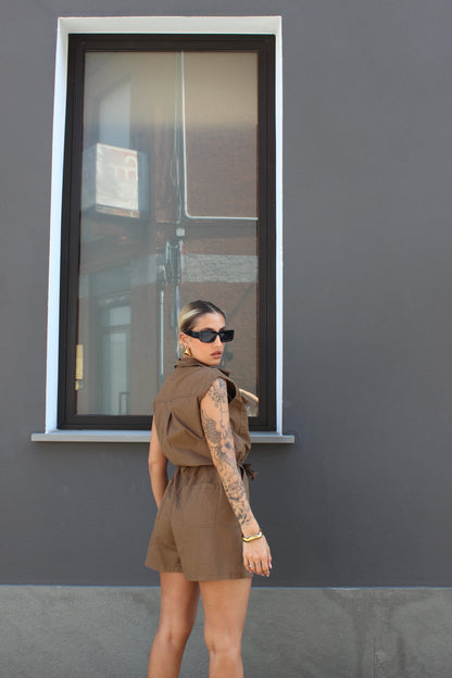 Playsuit Safari cioccolato