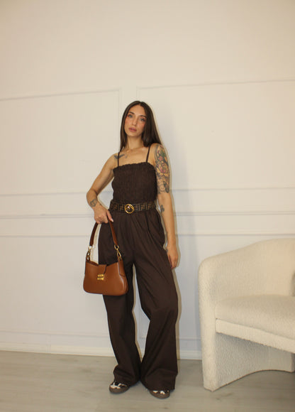 Jumpsuit in Cotone Nero